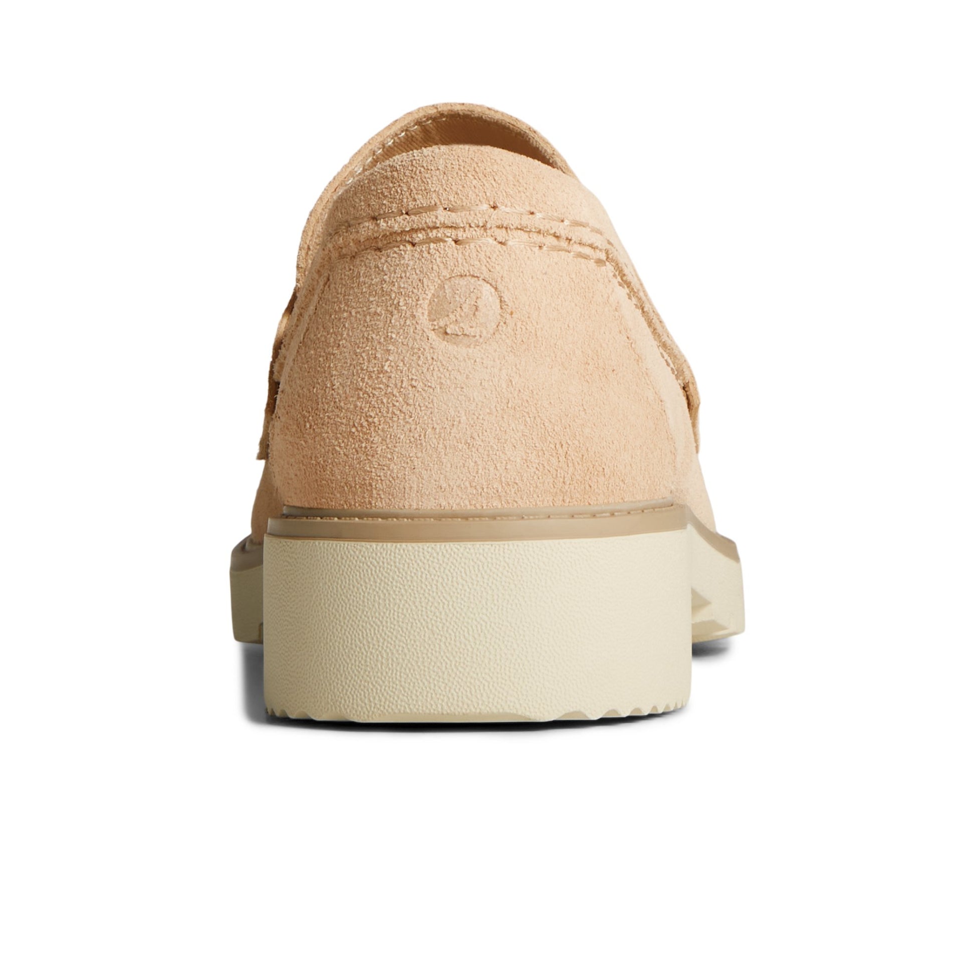 Close-up of the Bone Wells Loafer Boat Shoes
