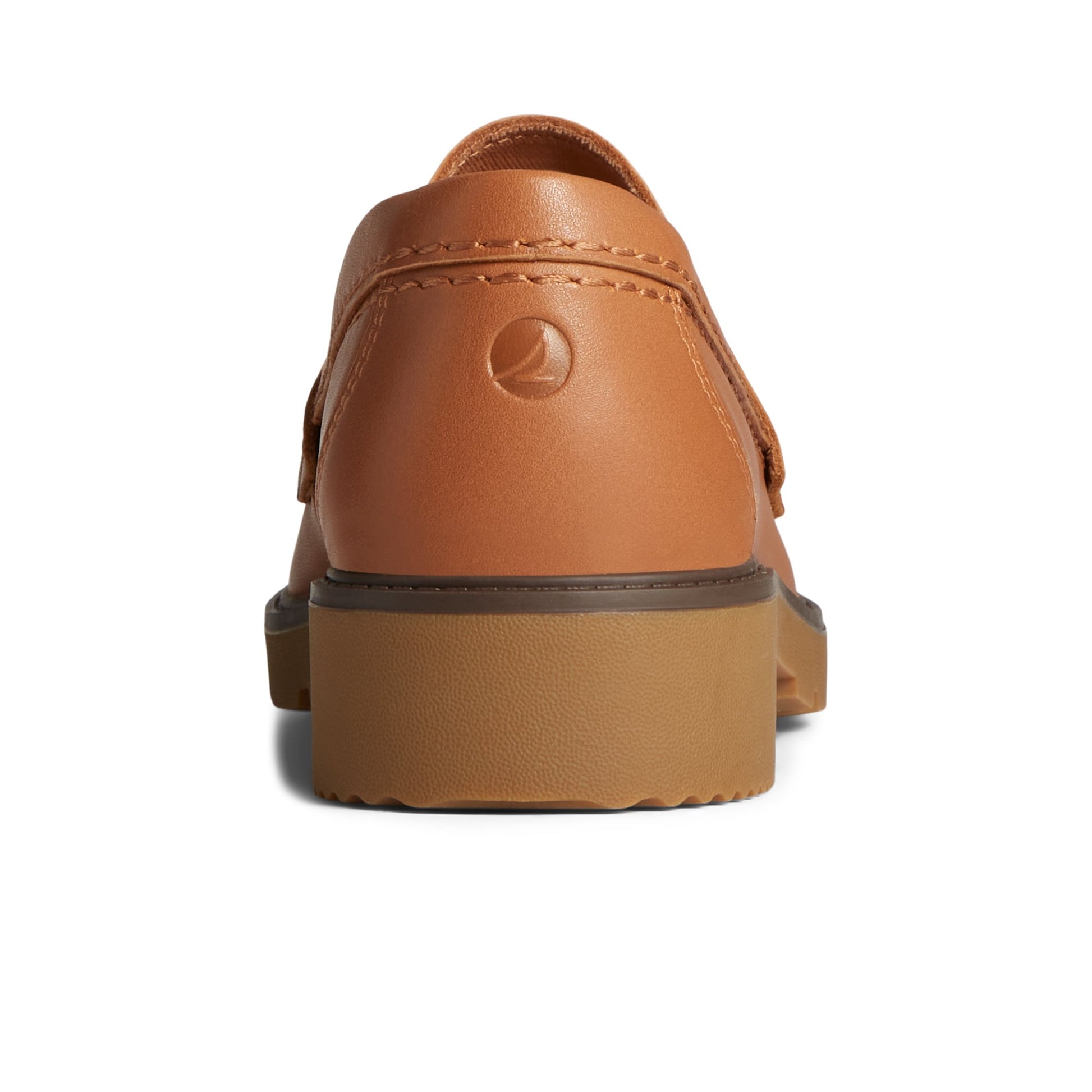 Close-up of the Medium Beige Wells Loafer Penny Loafer