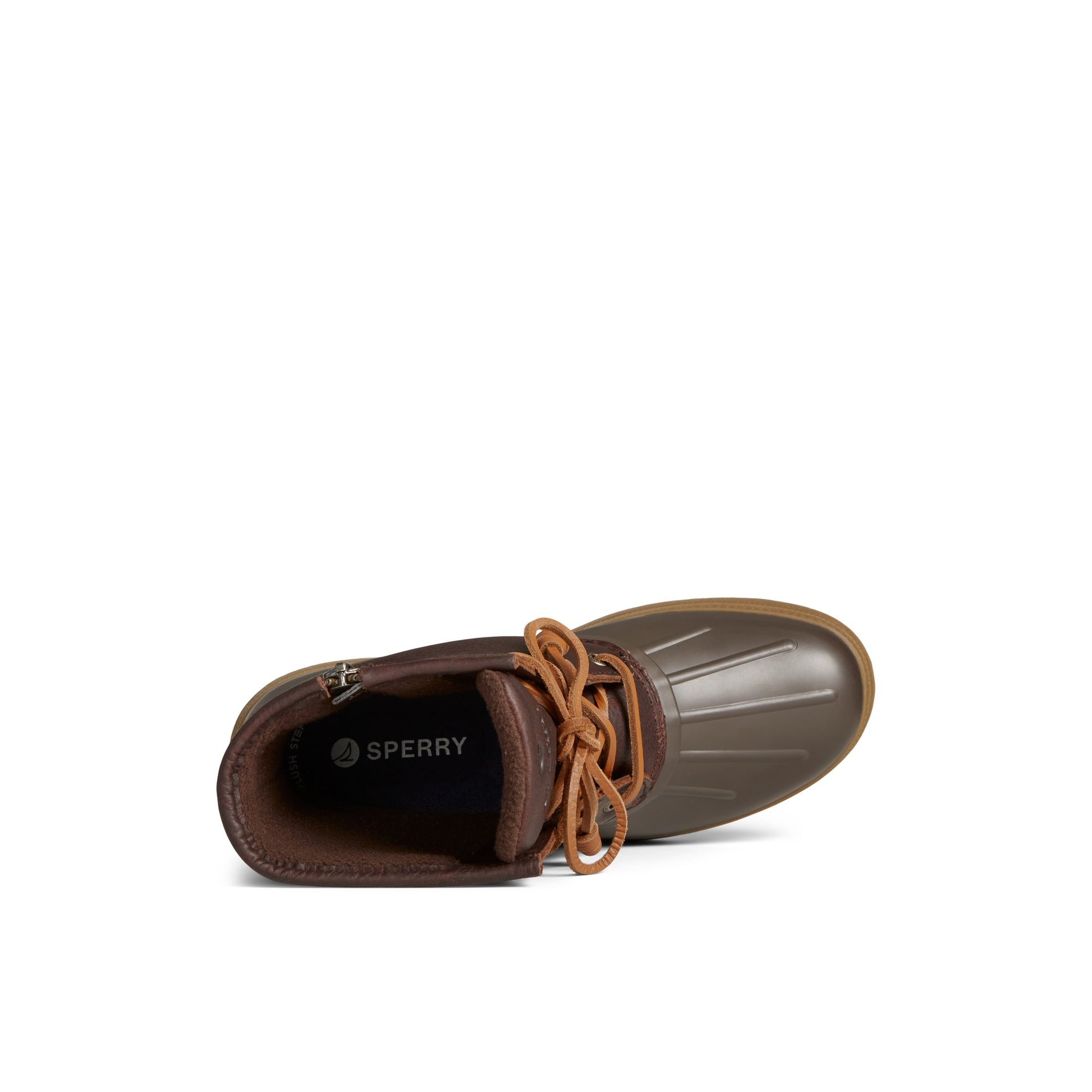 Top-down view of the Dark brown Saltwater™ 2.0 Duck Boot Duck Boots