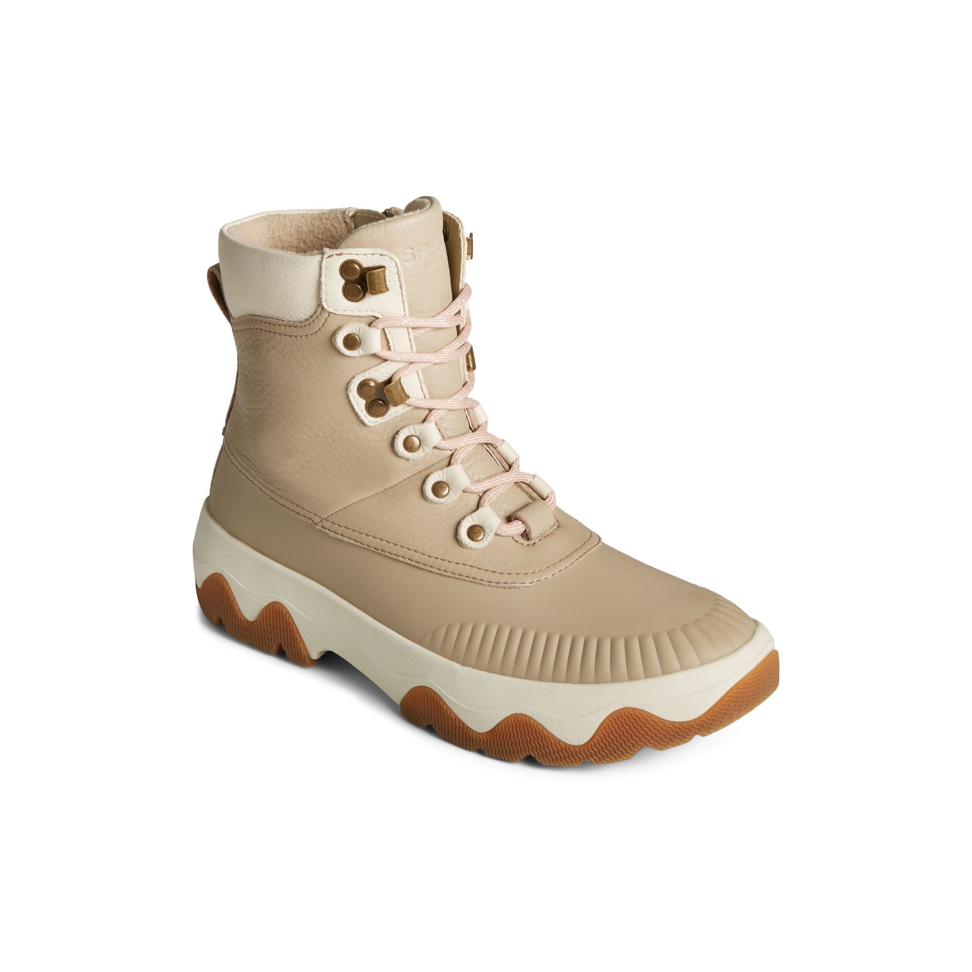 Three-quarter angle of Bone Acadia Boot Fall/Winter Boots's front side
