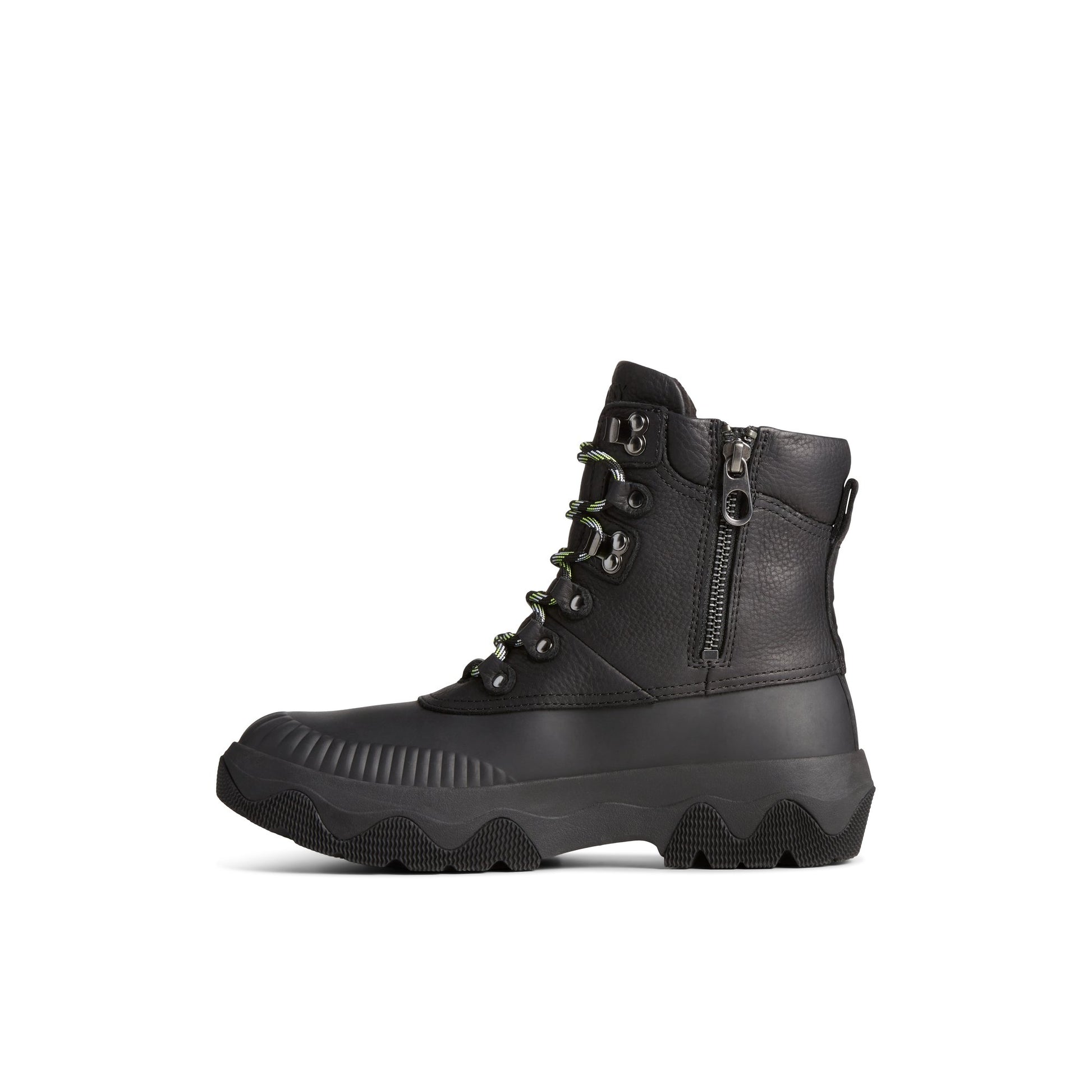 Side view of Black Acadia Boot Fall/Winter Boots