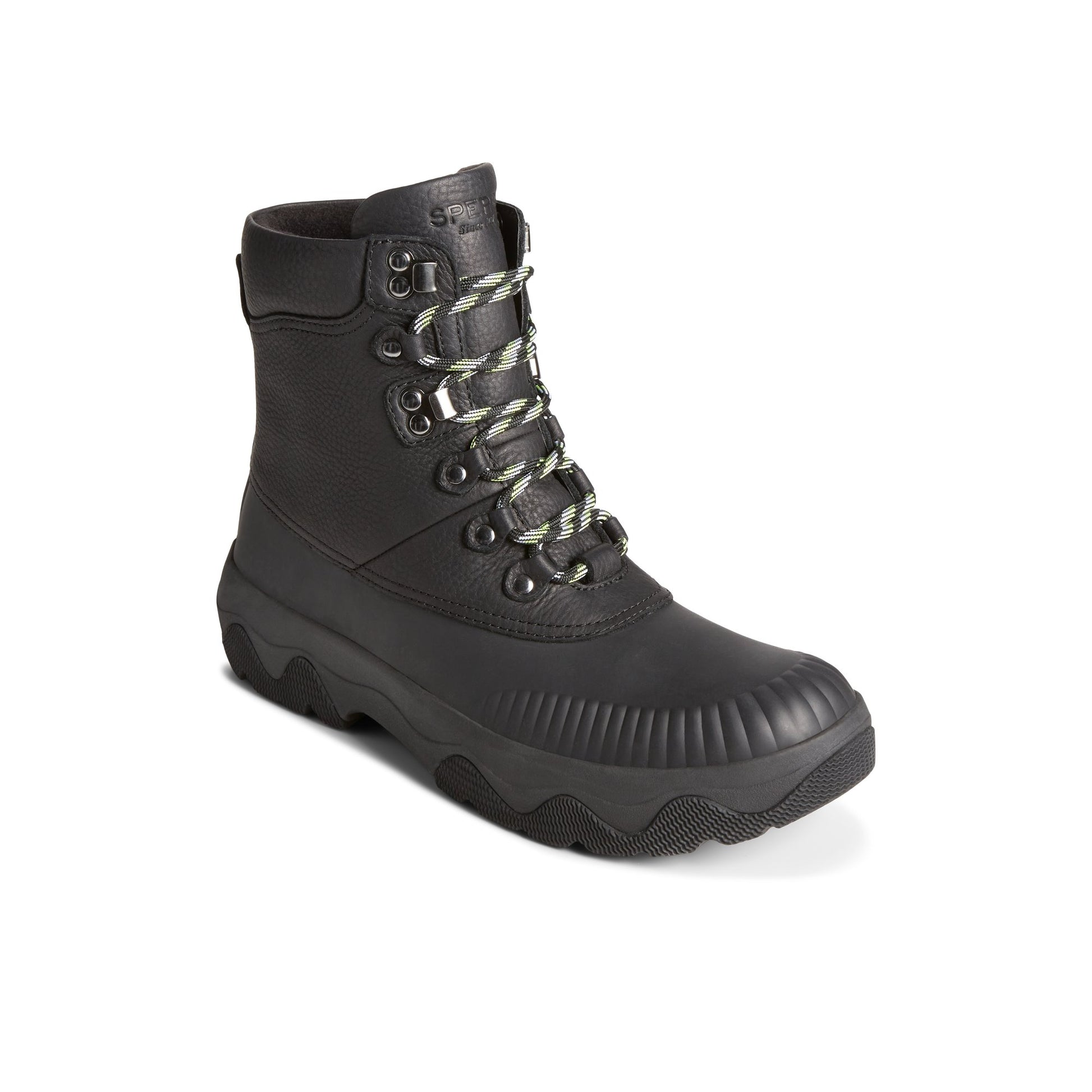 Three-quarter angle of Black Acadia Boot Fall/Winter Boots's front side