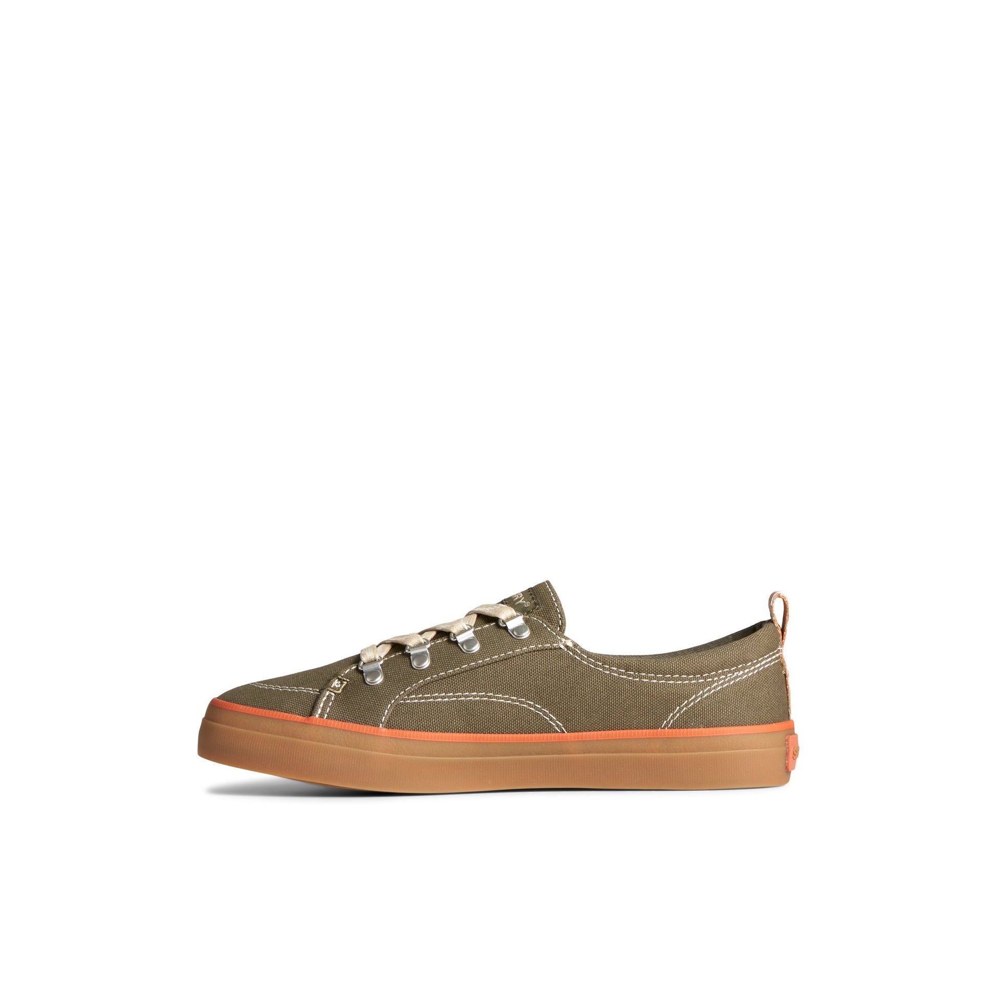 Side view of Green Crest Vibe Sneaker Sneakers