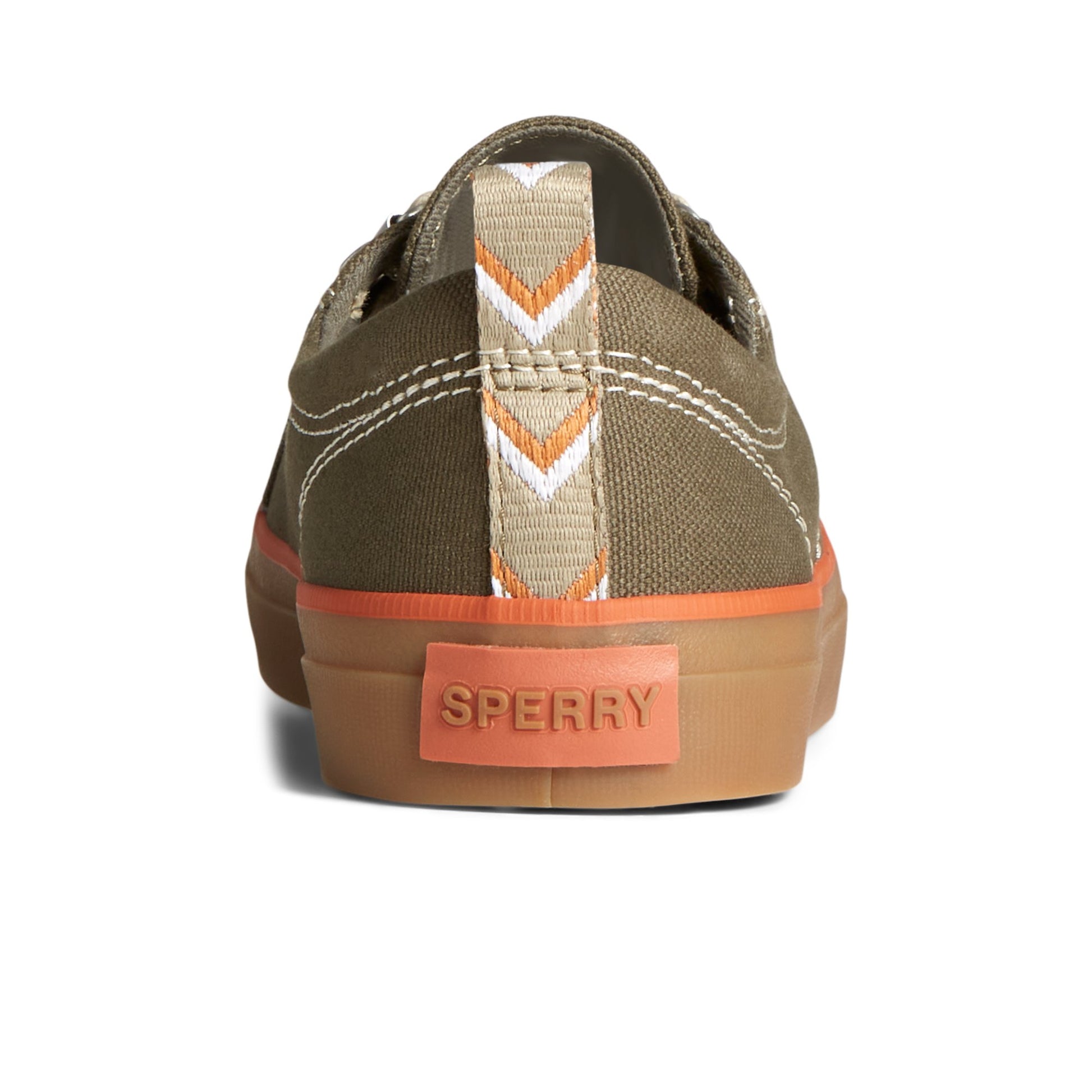 Close-up of the Green Crest Vibe Sneaker Sneakers