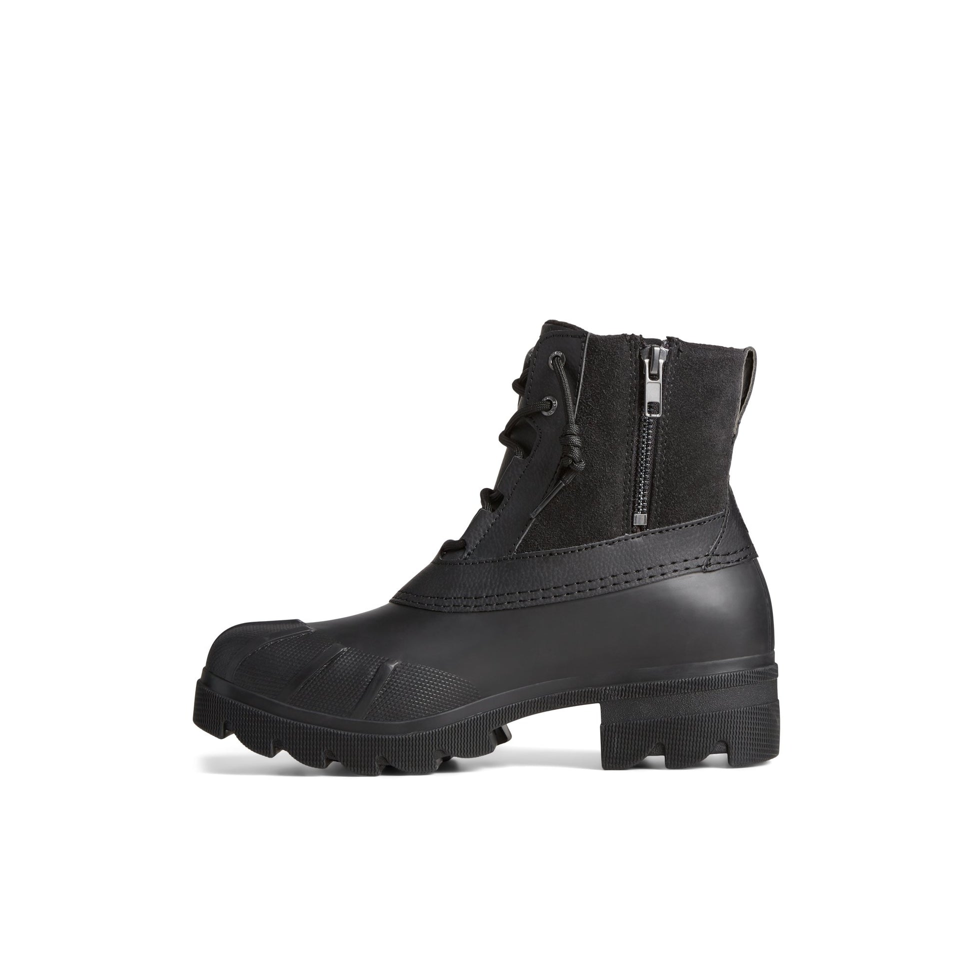 Side view of Black Syren Ascend Boot Duck Boots