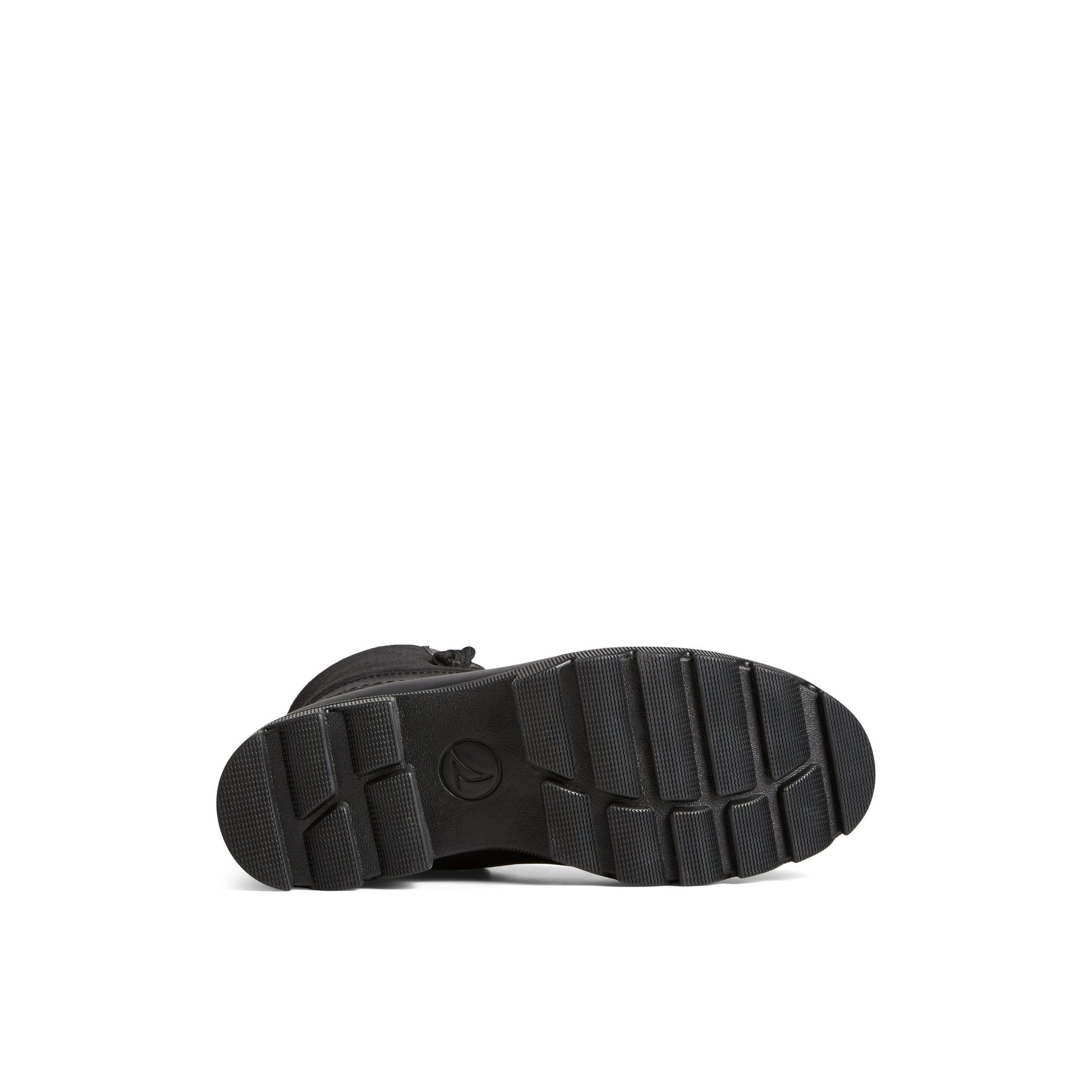 View of Black Syren Ascend Boot Duck Boots's sole