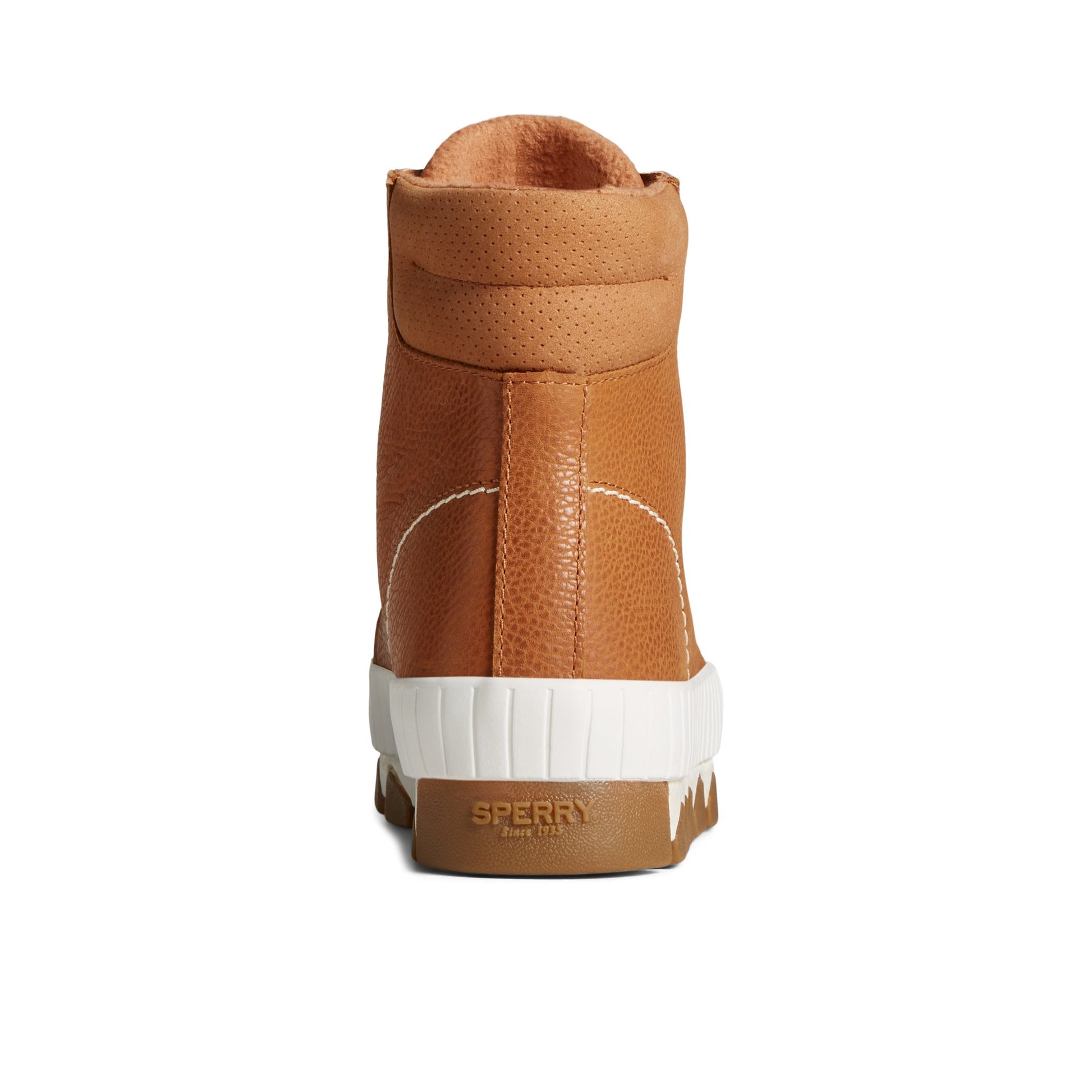 Close-up of the Medium Beige Torrent Leather Lace Up Boot Fall/Winter Boots