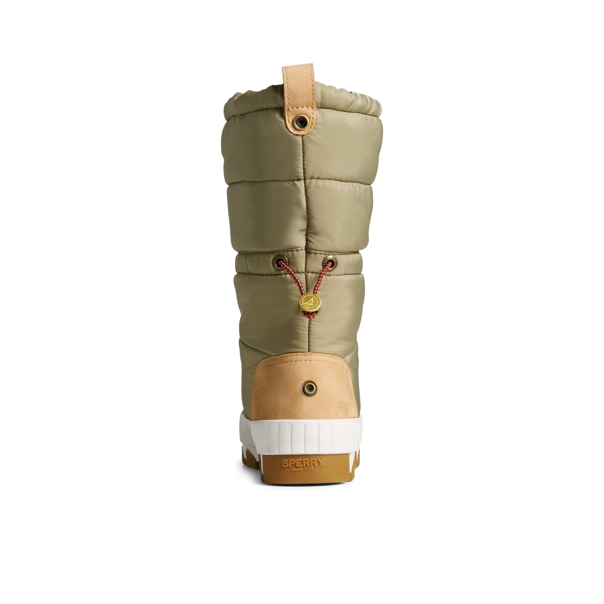 Close-up of the Medium Green Seacycled™ Torrent Fold Down Boot Winter Boots