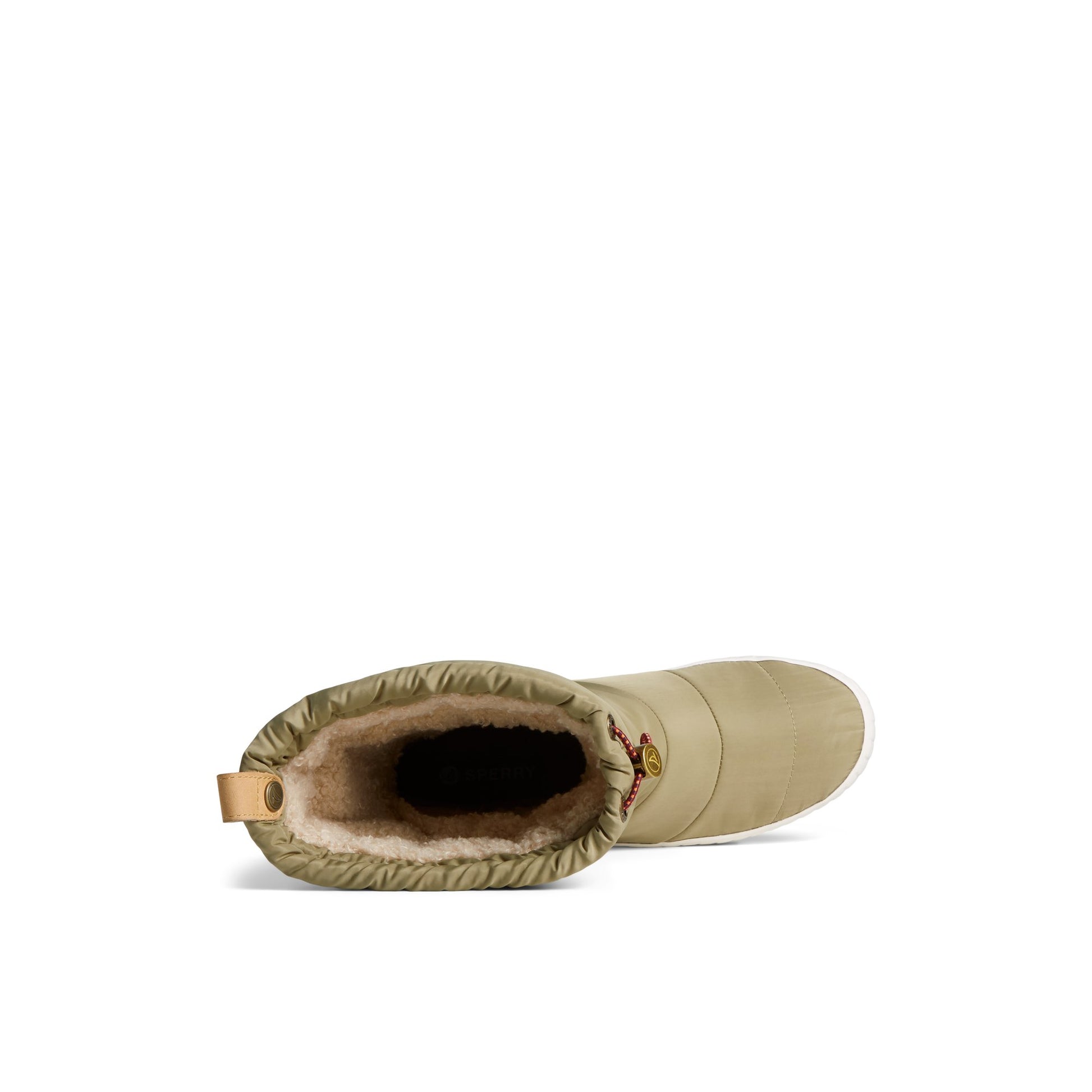 Top-down view of the Medium Green Seacycled™ Torrent Fold Down Boot Winter Boots