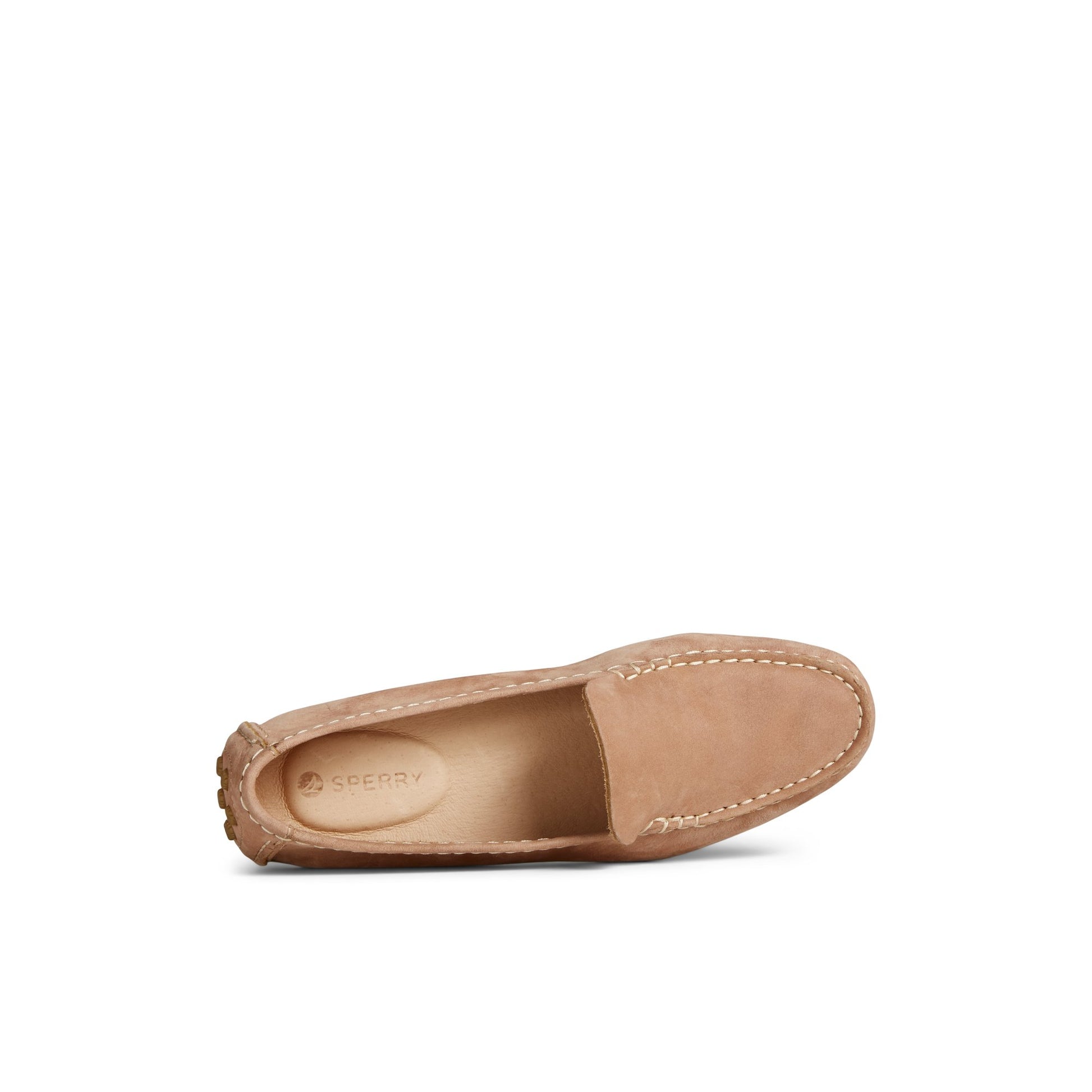 Top-down view of the Medium Beige Port Driver Loafer Driver Loafer Casual Shoes