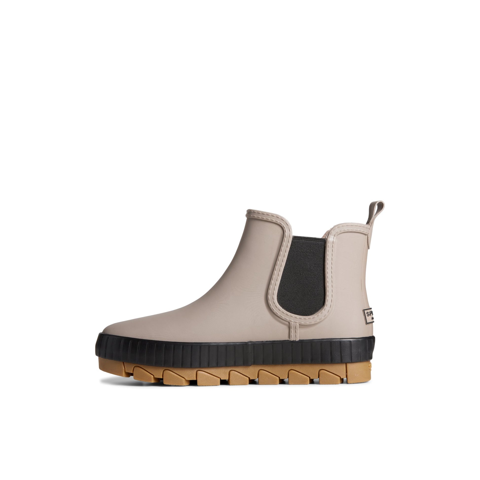 Side view of Medium Beige Torrent Chelsea Waterproof Rain Boot Chelsea Rain Boot