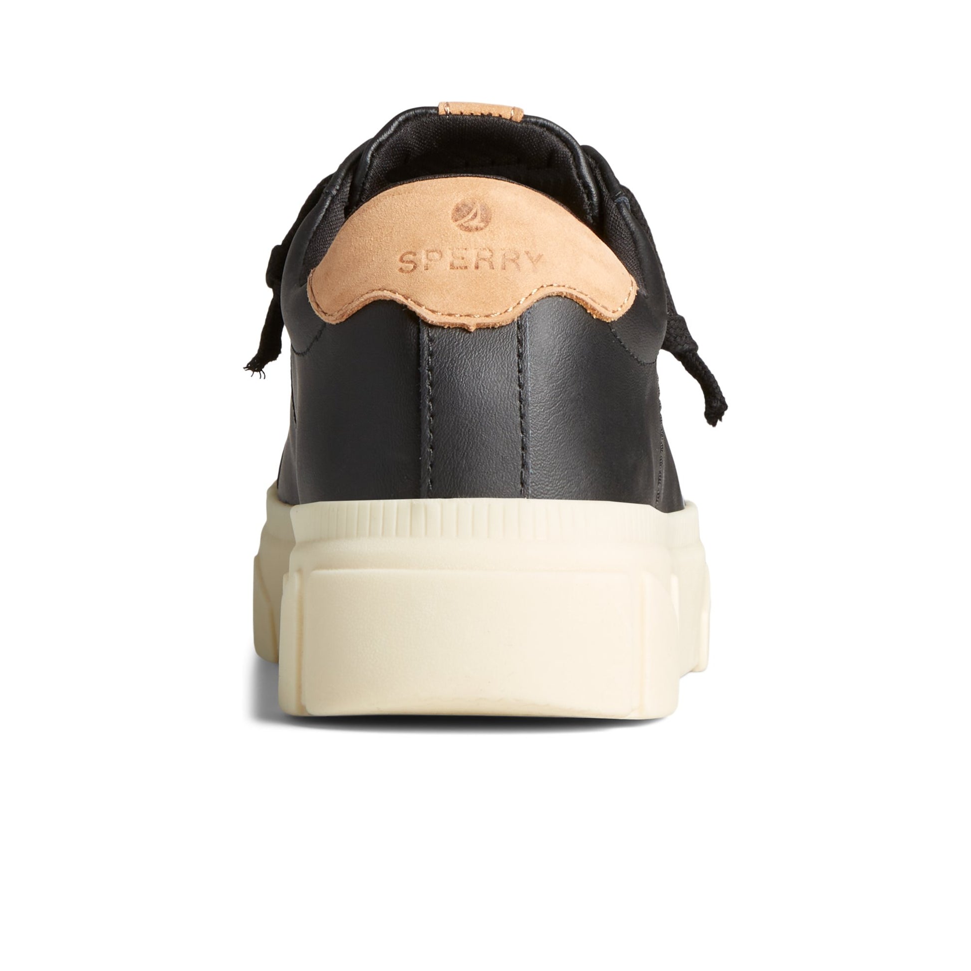 Close-up of the Black Winslow Leather Sneaker Low Top Sneakers