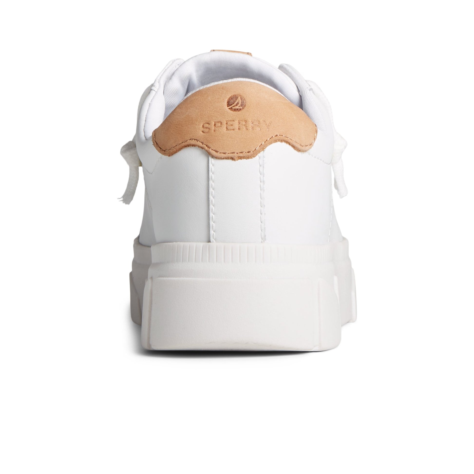 Close-up of the White Winslow Leather Sneaker Low Top Sneakers