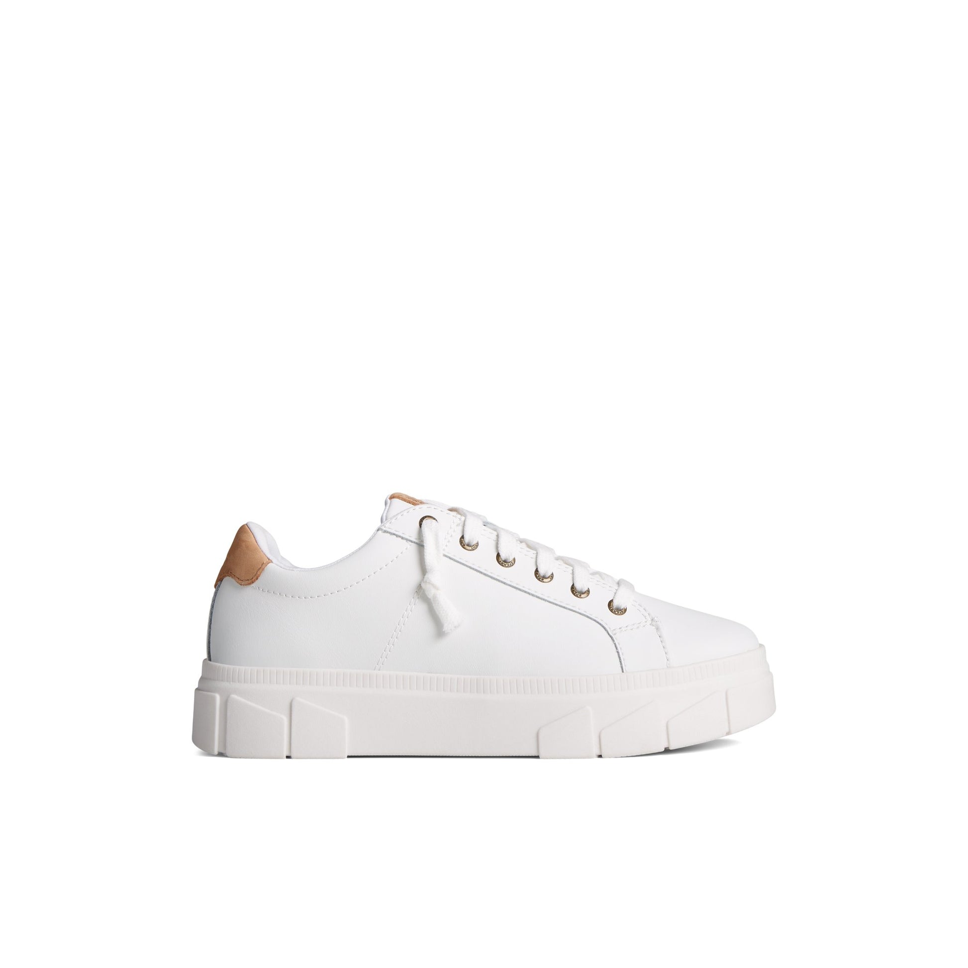 Main View of White Winslow Leather Sneaker Low Top Sneakers for Womens