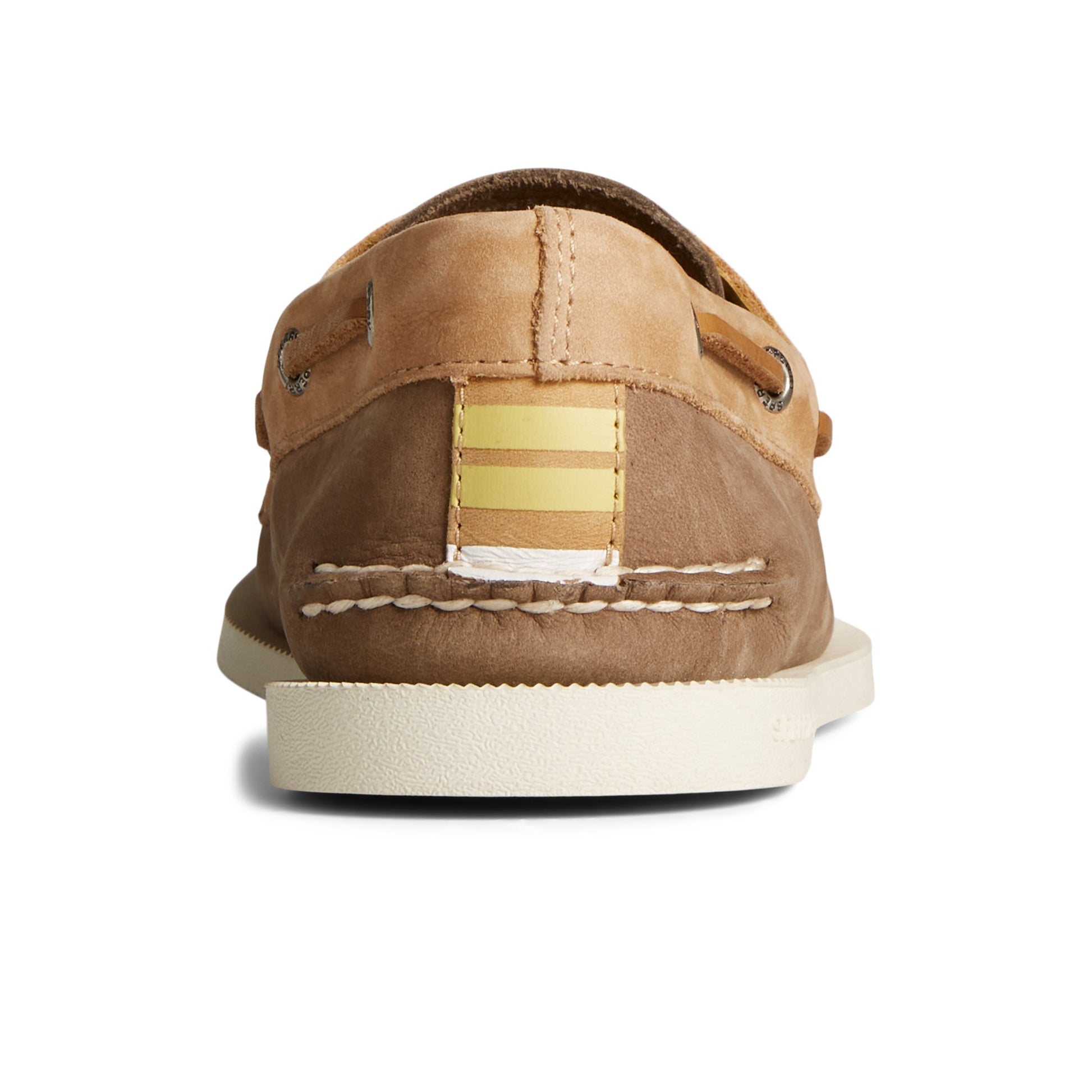 Close-up of the Brown Primary - Multi Authentic Original™ 2-Eye Nubuck Boat Shoe Boat Shoes