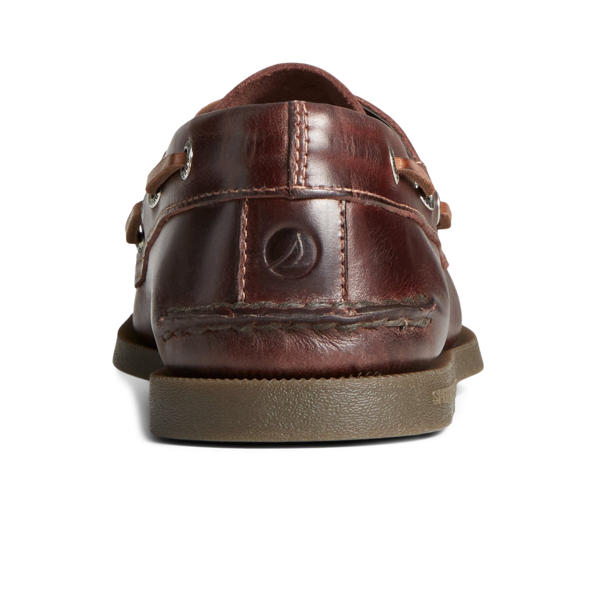 Close-up of the Brown Authentic Original™  2-Eye Boat Shoe Boat Shoes