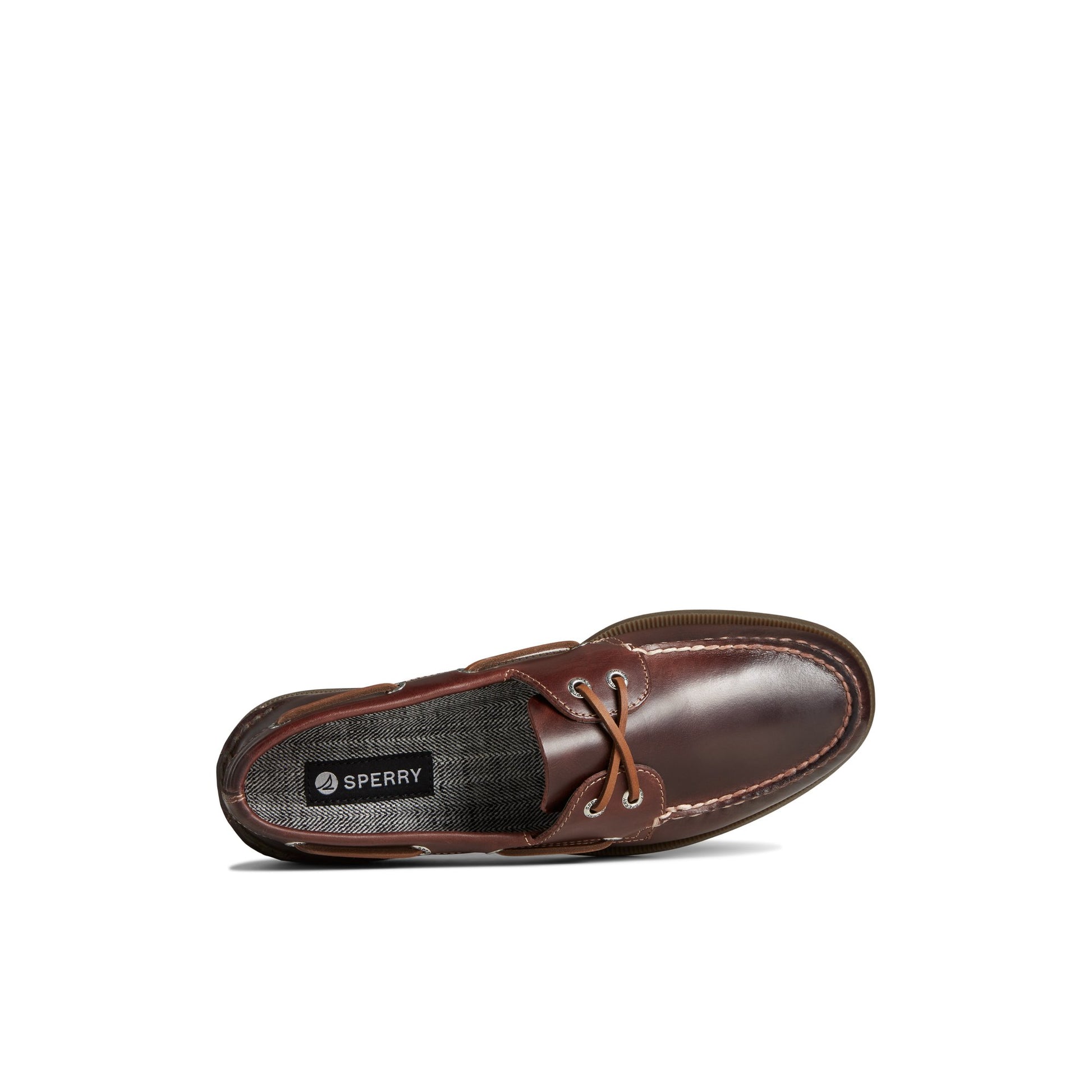 Top-down view of the Brown Authentic Original™  2-Eye Boat Shoe Boat Shoes