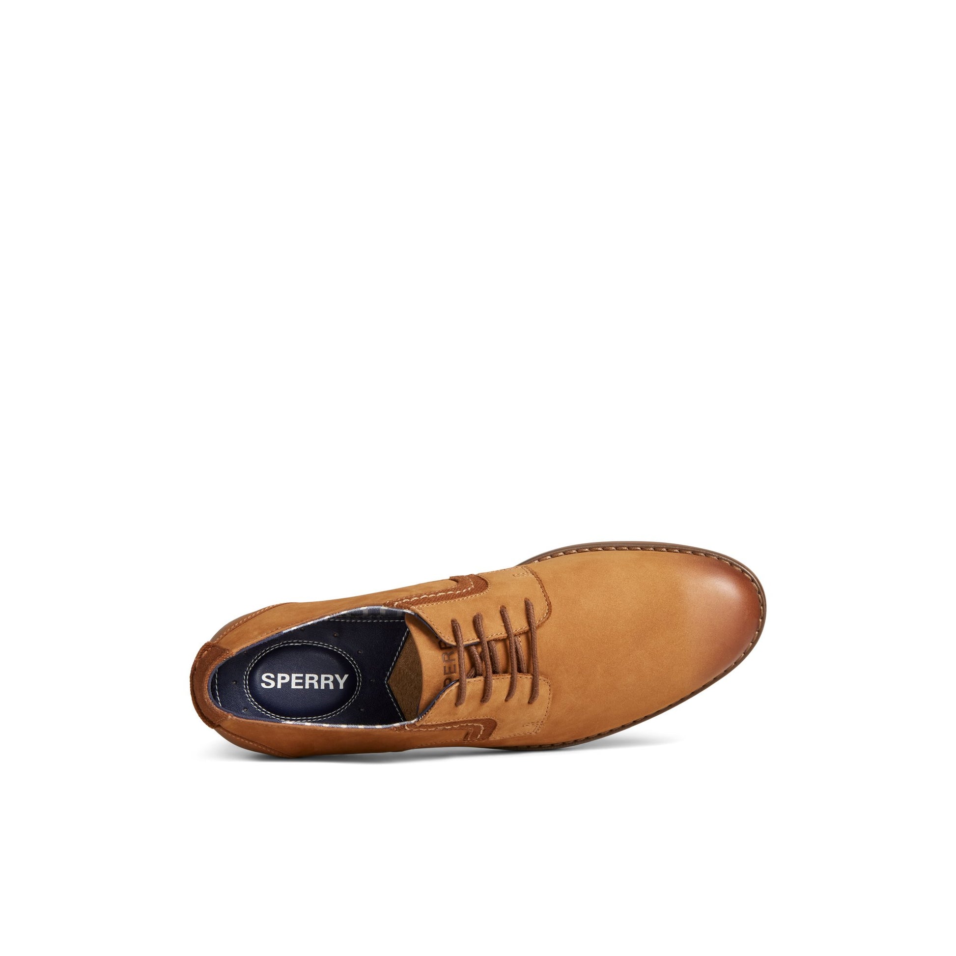 Top-down view of the Medium Beige Newman Oxford Dress Shoe Oxford Dress Shoes