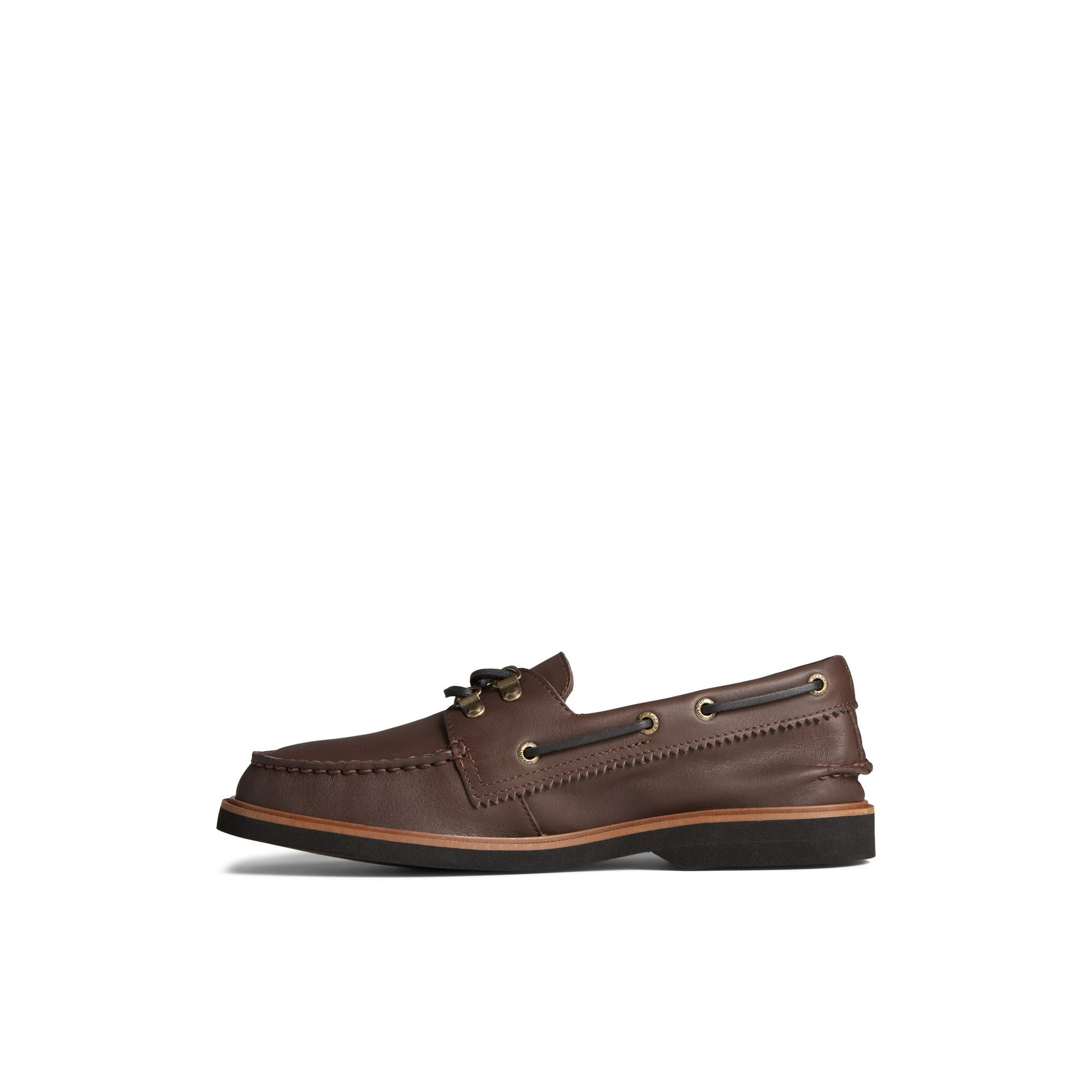 Side view of Brown Authentic Original™  2-Eye Boat Shoe Boat Shoes