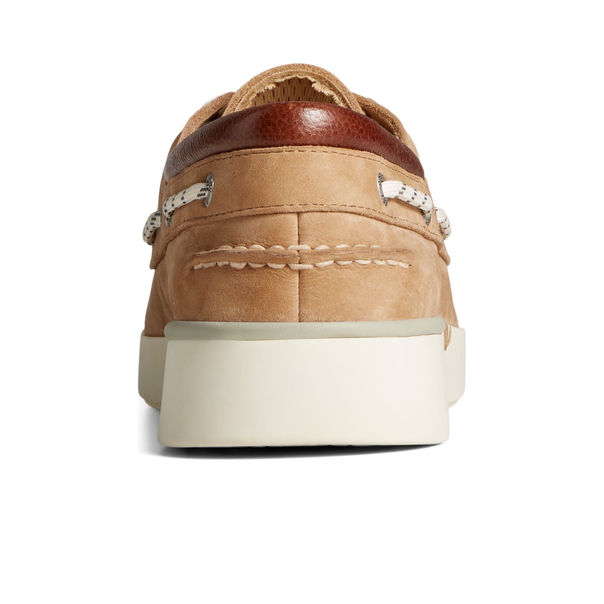 Close-up of the Medium Beige Authentic Original™ 3-Eye Cup Boat Shoe Boat Shoes