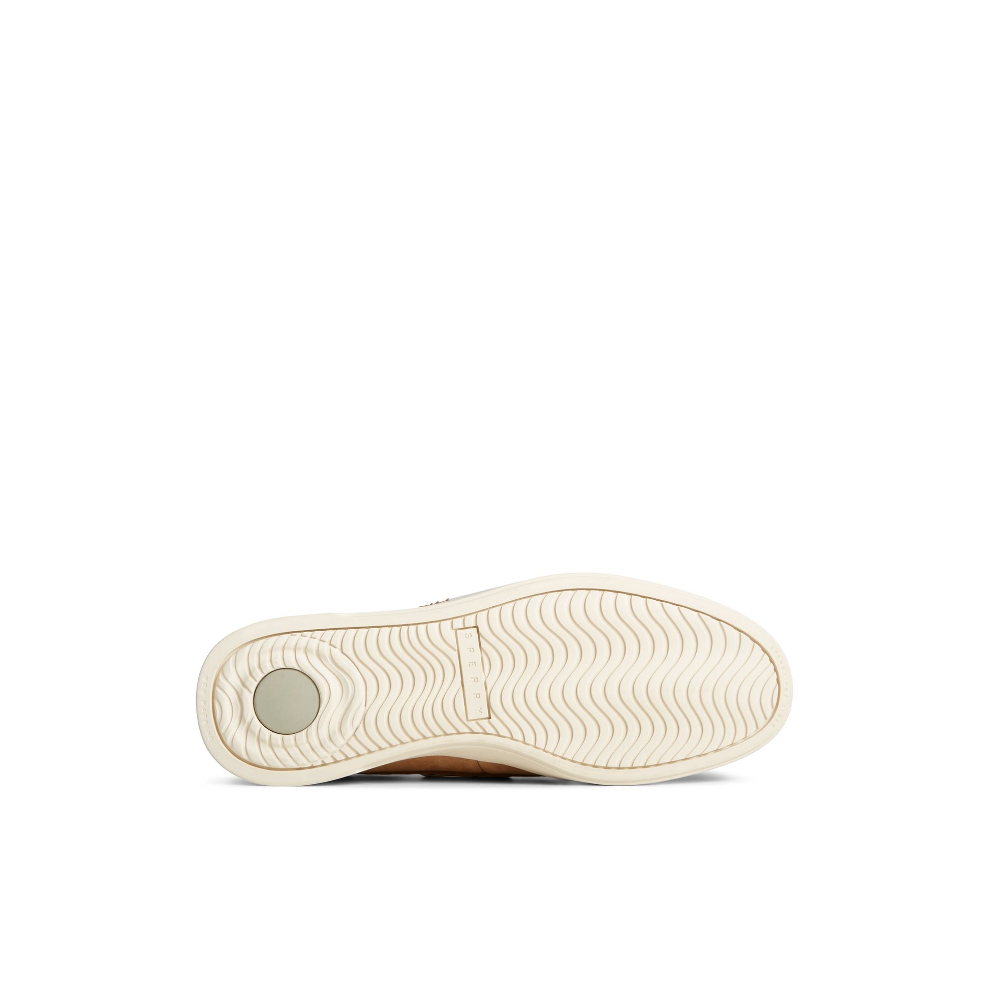 View of Medium Beige Authentic Original™ 3-Eye Cup Boat Shoe Boat Shoes's sole