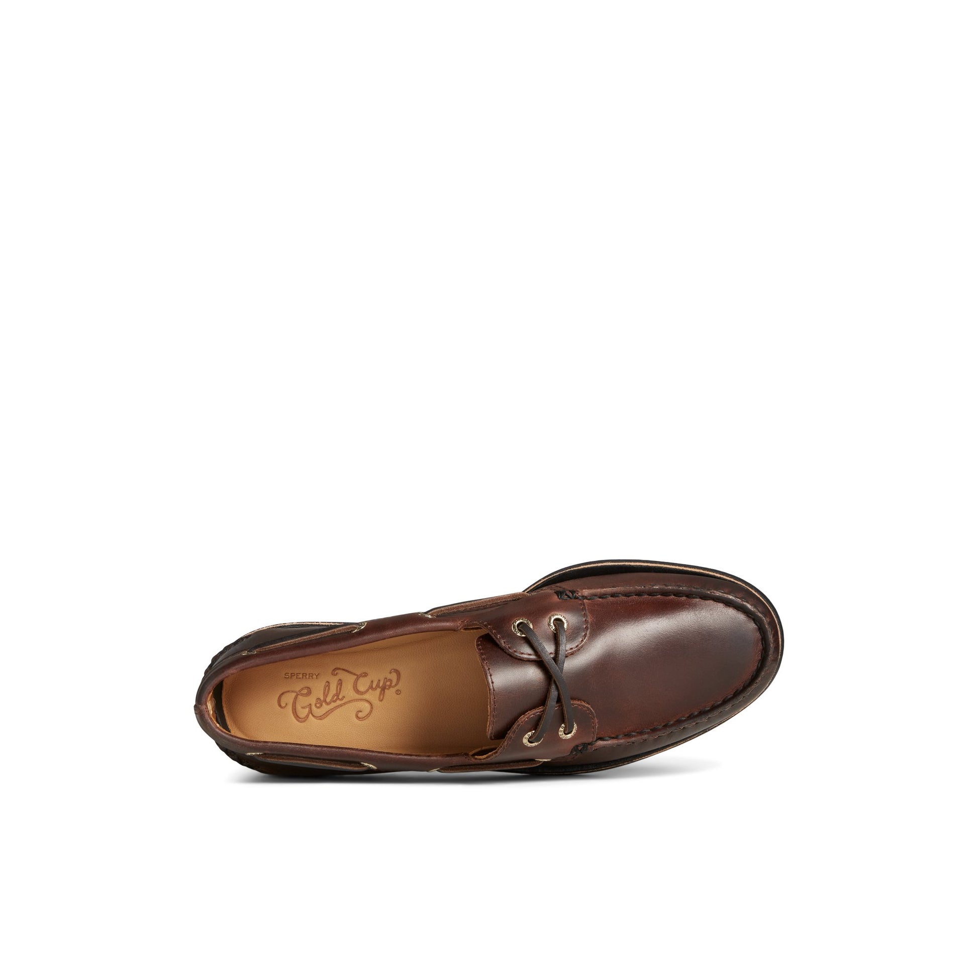 Top-down view of the Brown Gold Cup™ Authentic Original™ Boat Shoe Boat Shoe