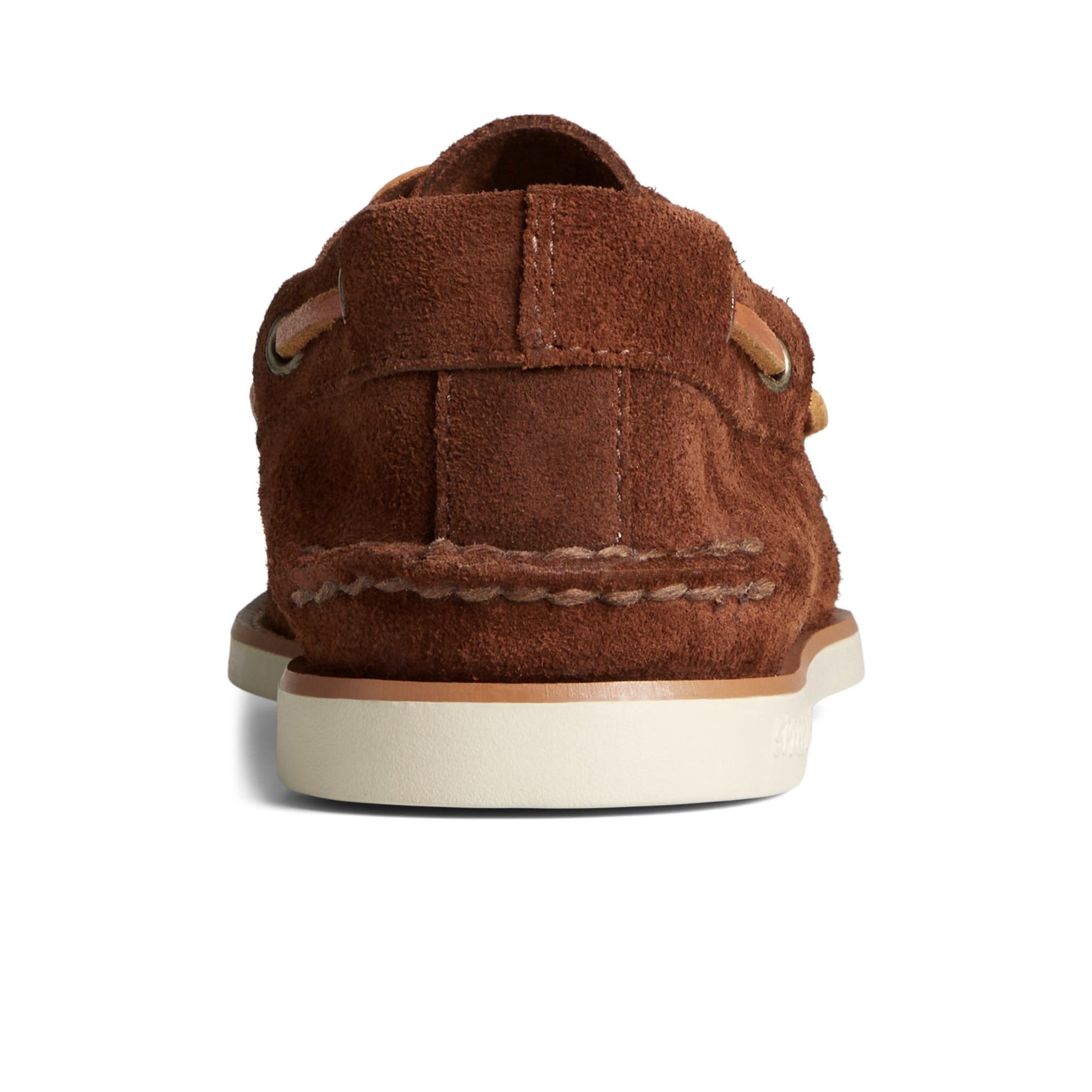 Close-up of the Brown Classic Authentic Original™ Suede Boat Shoe Boat Shoes