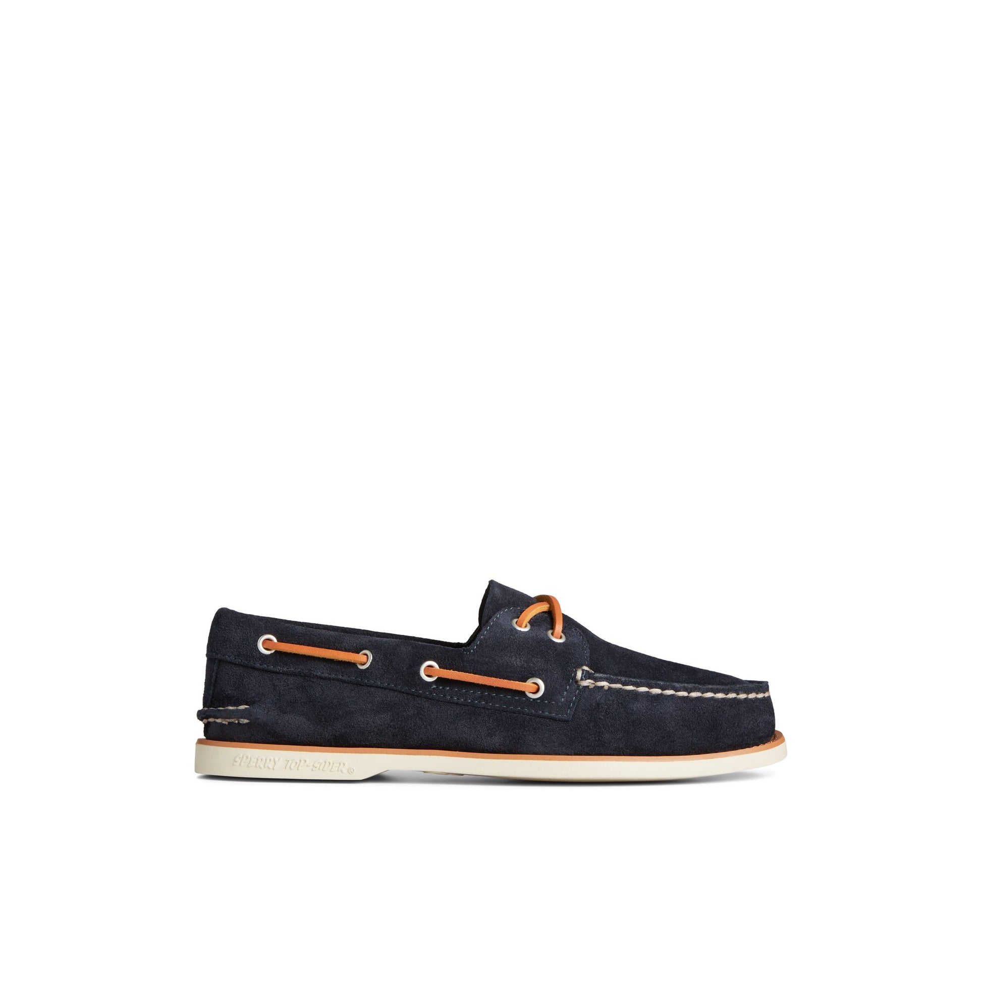 Main View of Navy Classic Authentic Original™ Suede Boat Shoe Boat Shoes for Mens