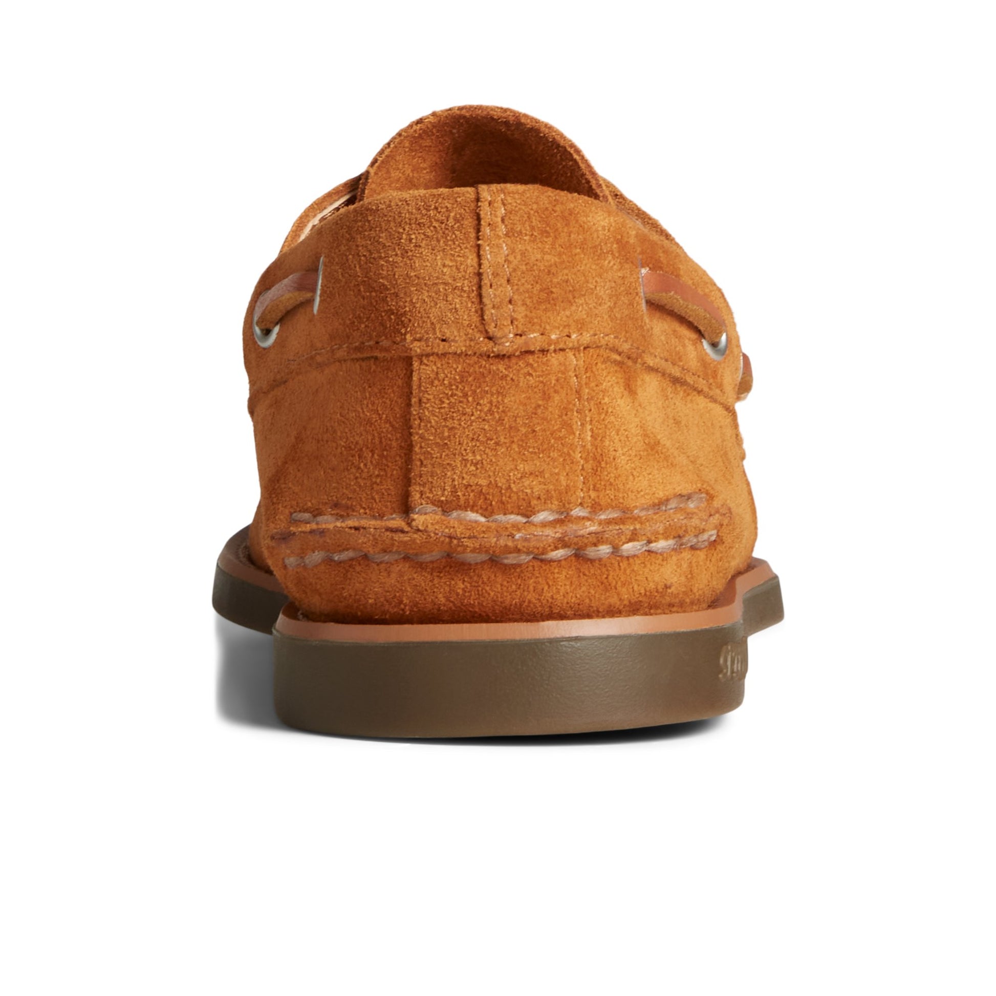 Close-up of the Medium Beige Classic Authentic Original™ Suede Boat Shoe Boat Shoes