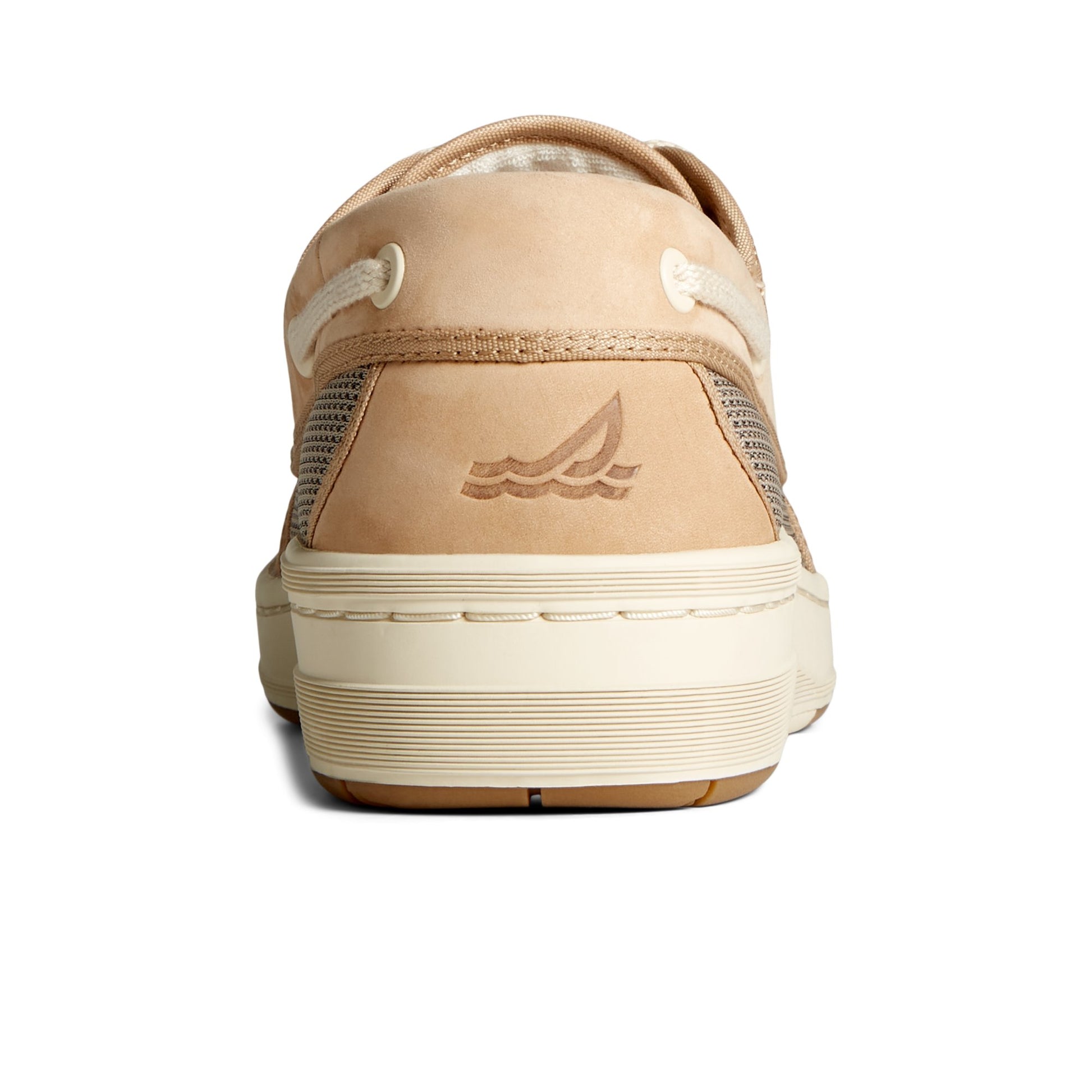Close-up of the Natural US12 Boat Shoe Vulcanized Boat Shoe Sneaker