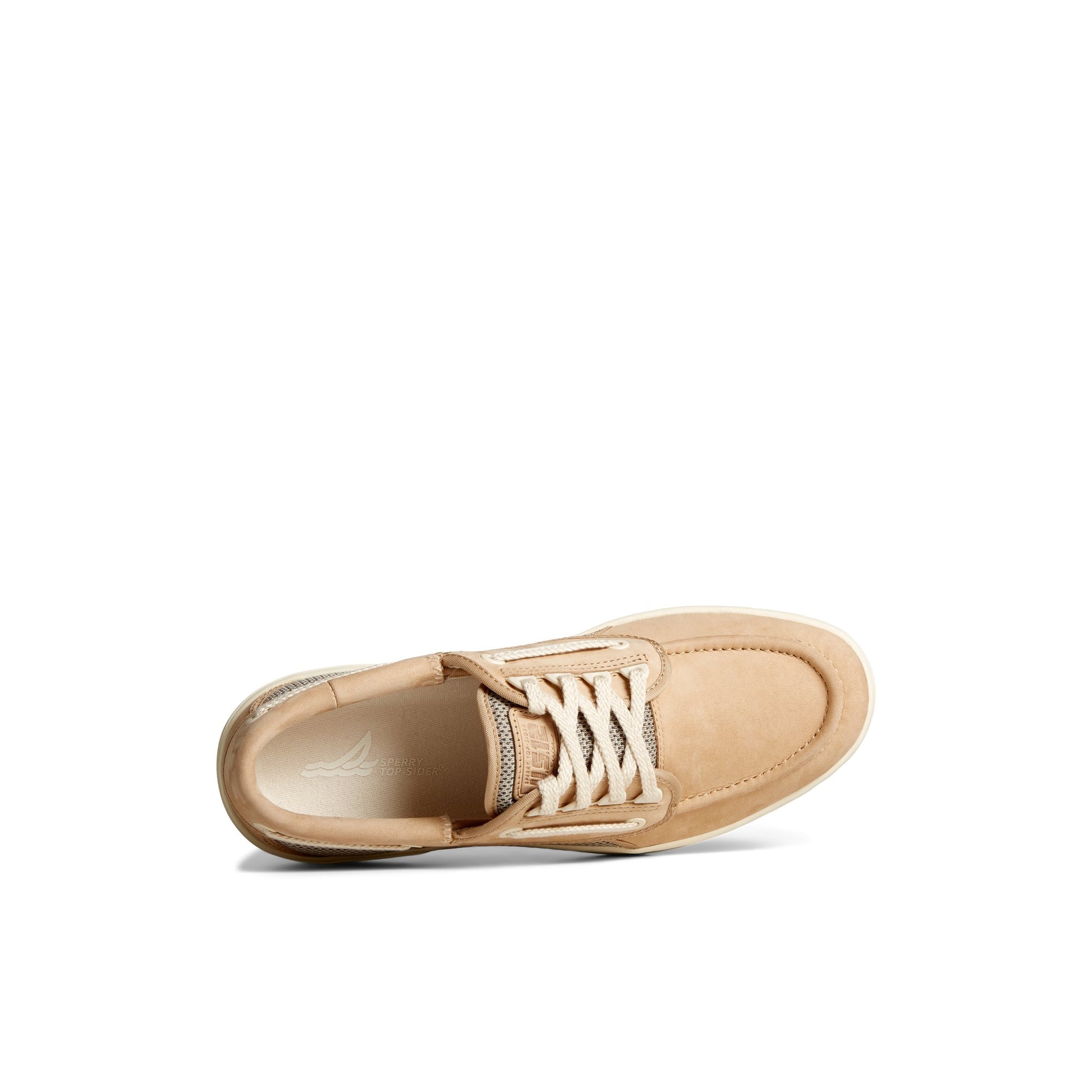 Top-down view of the Natural US12 Boat Shoe Vulcanized Boat Shoe Sneaker