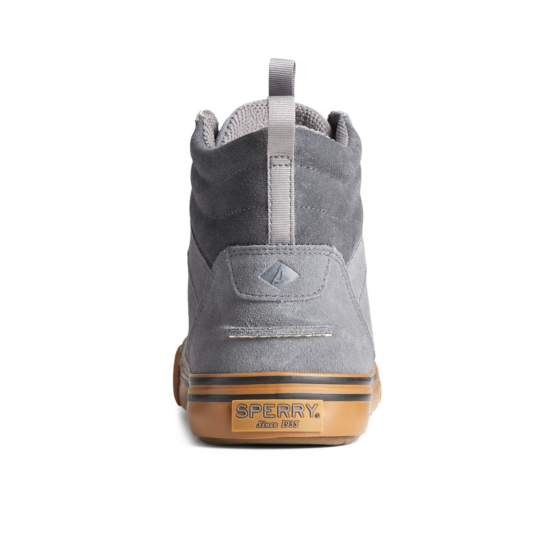 Close-up of the Grey Striper Storm Hiker Waterproof Sneaker Boot High Top Sneakers