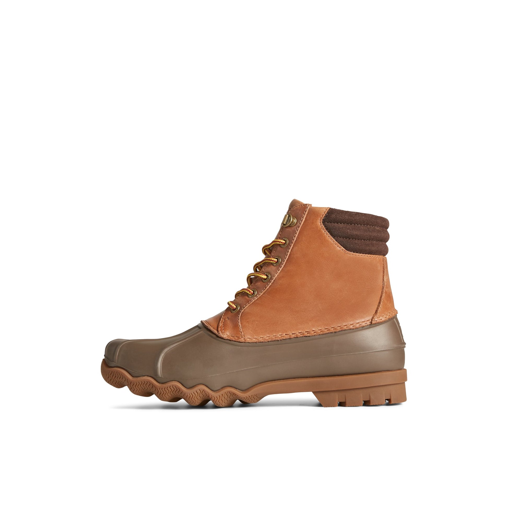 Side view of Medium Beige Avenue Duck Boot Duck Boots