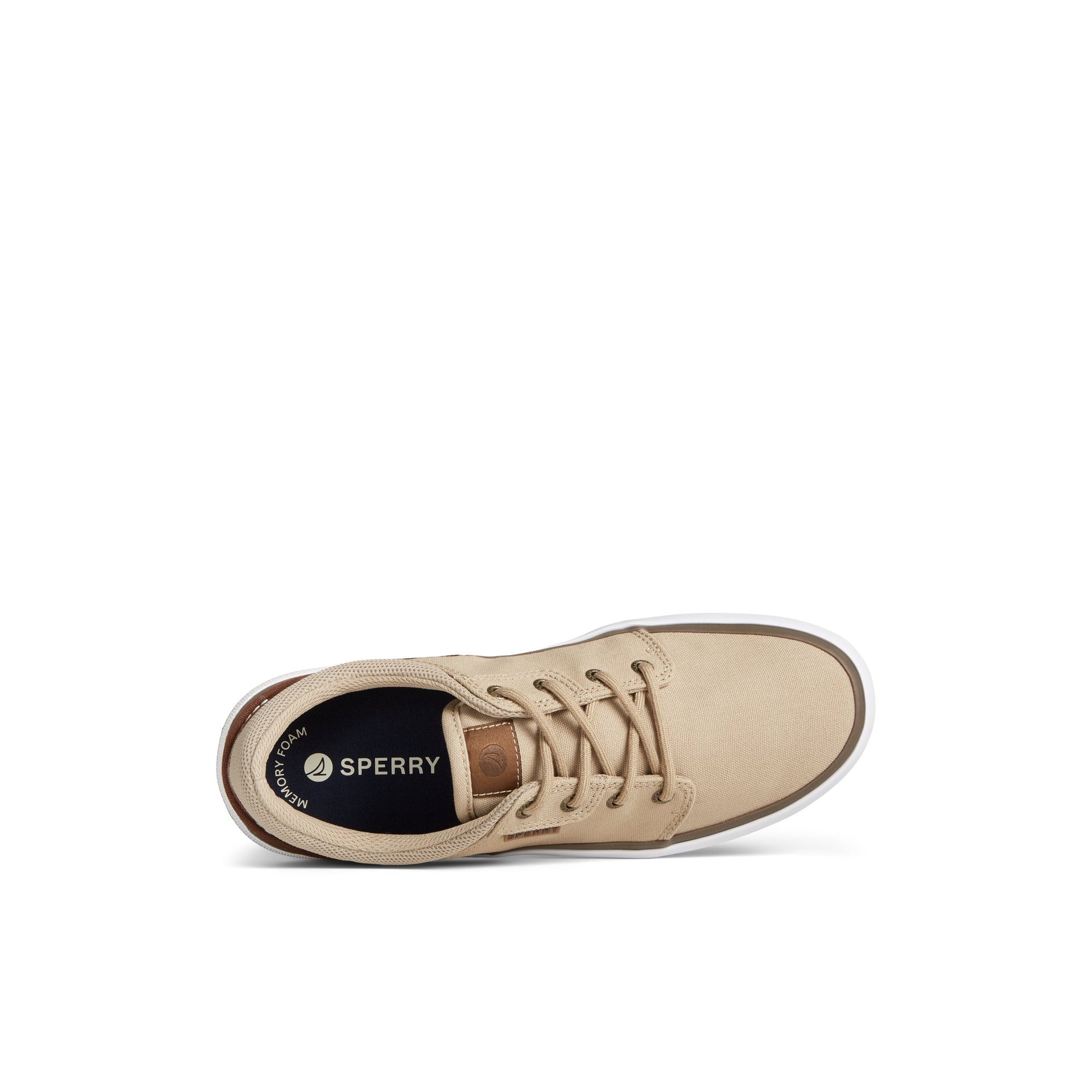 Top-down view of the Khaki Crossjack Sneaker Vulcanized Sneaker