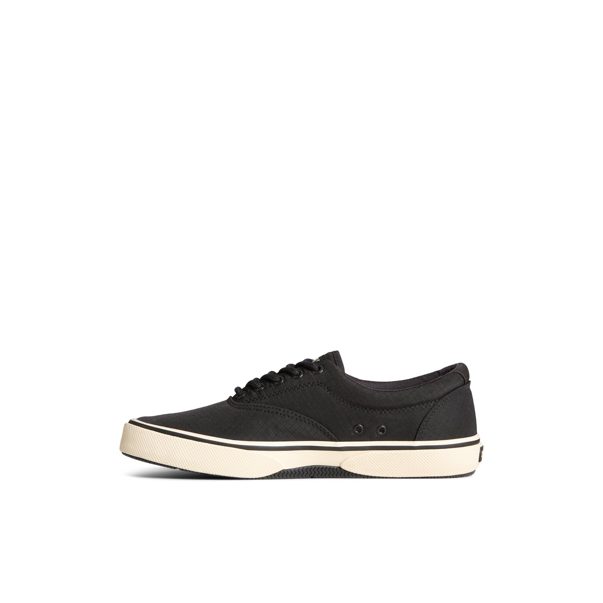 Side view of Black Halyard CVO Sneaker Vulcanized Sneaker