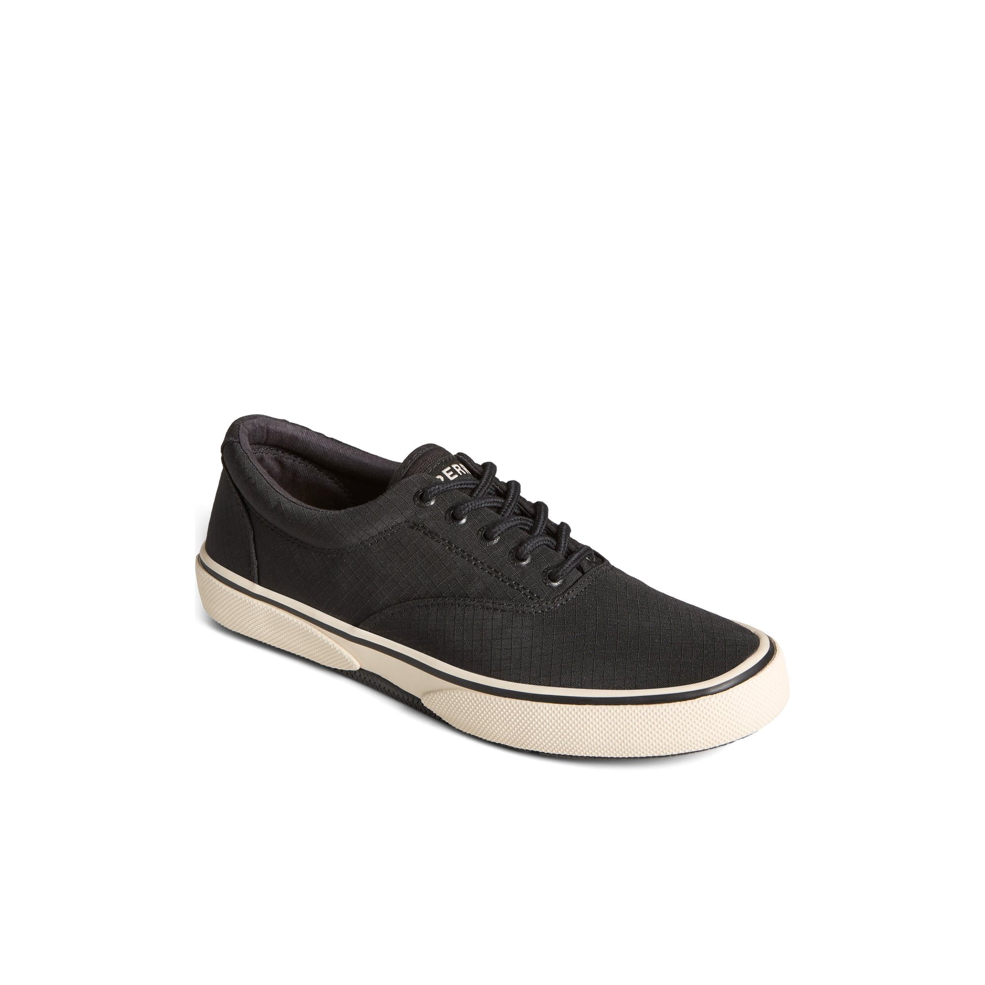 Three-quarter angle of Black Halyard CVO Sneaker Vulcanized Sneaker's front side