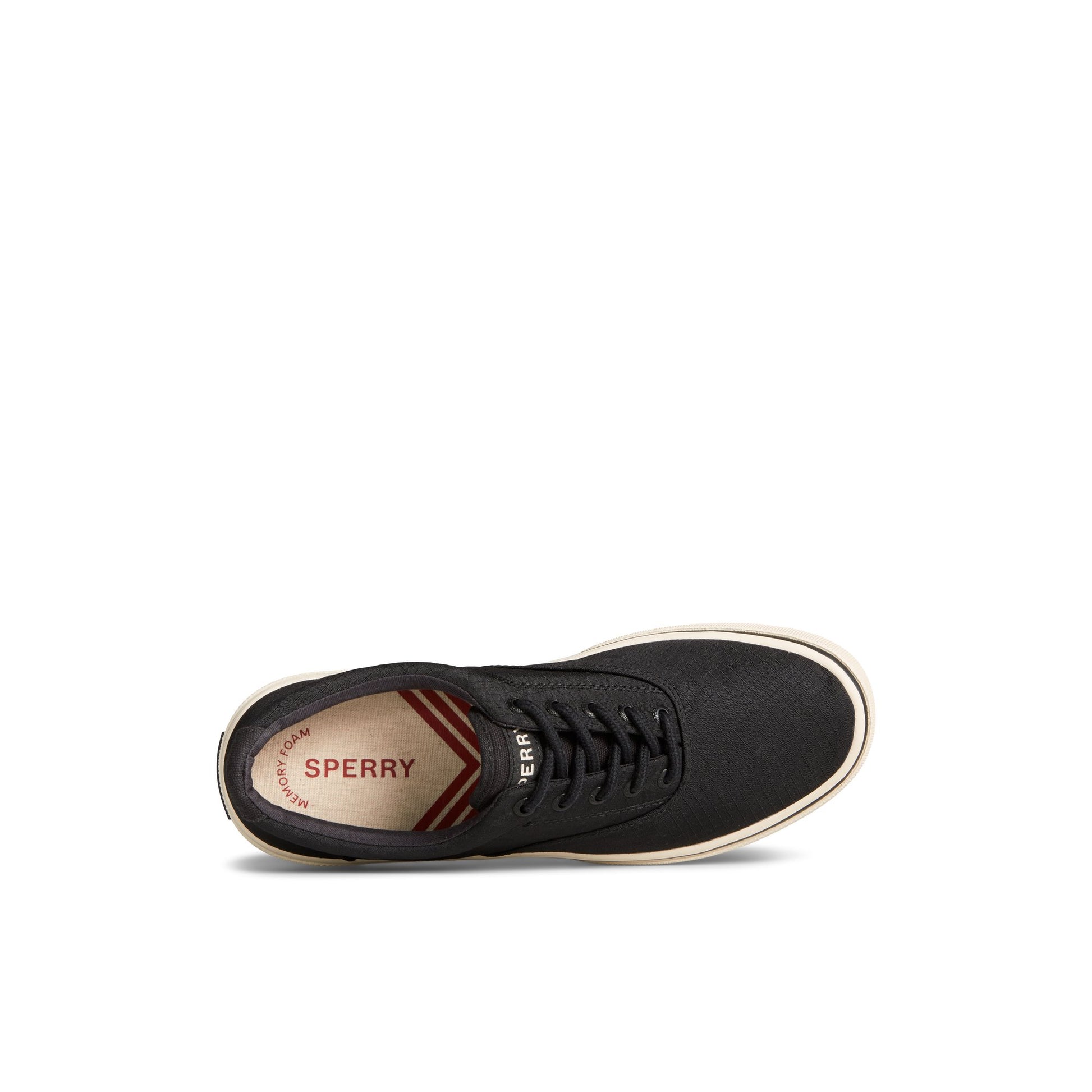 Top-down view of the Black Halyard CVO Sneaker Vulcanized Sneaker