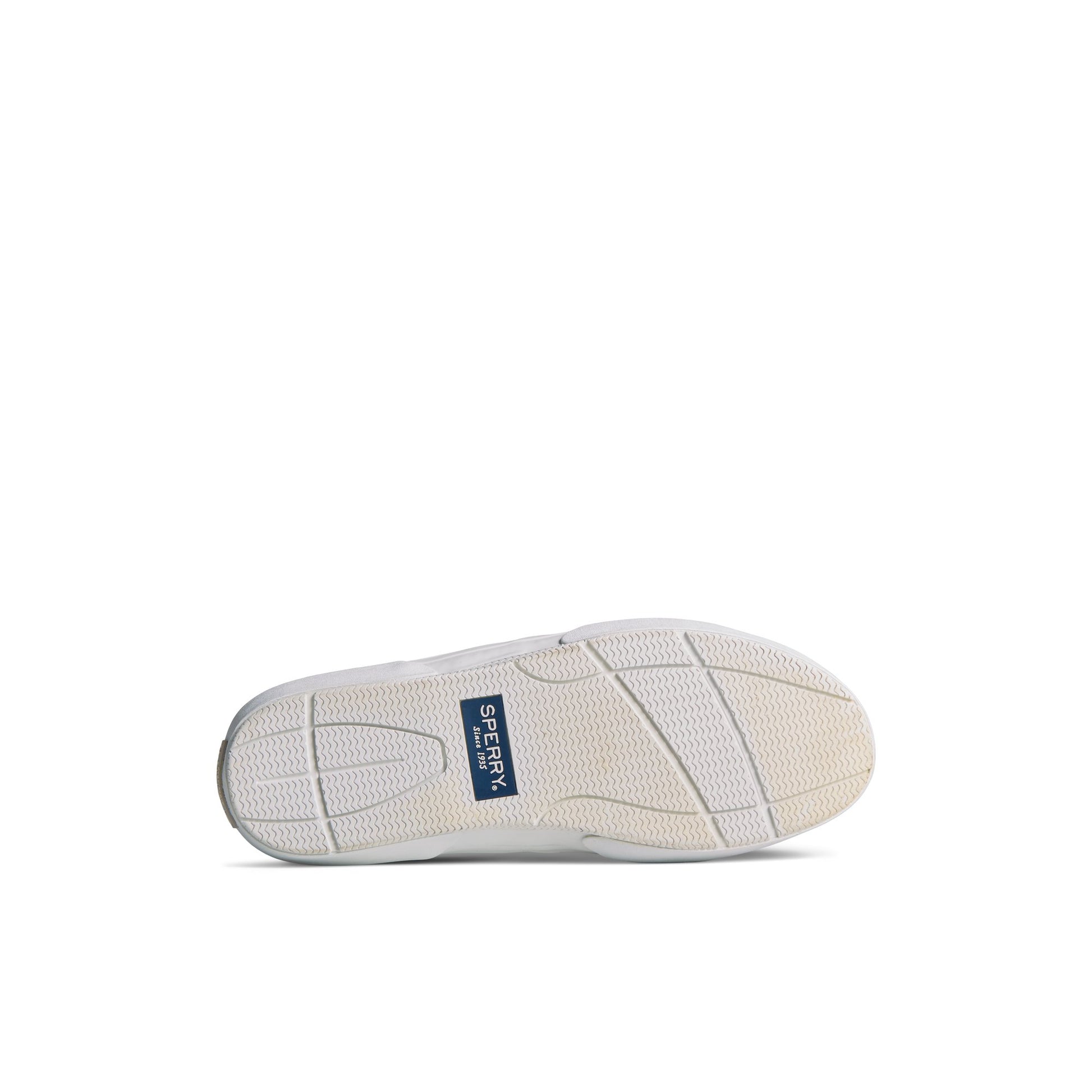 View of White Halyard Retro Lace Up Sneaker Vulcanized Sneaker's sole