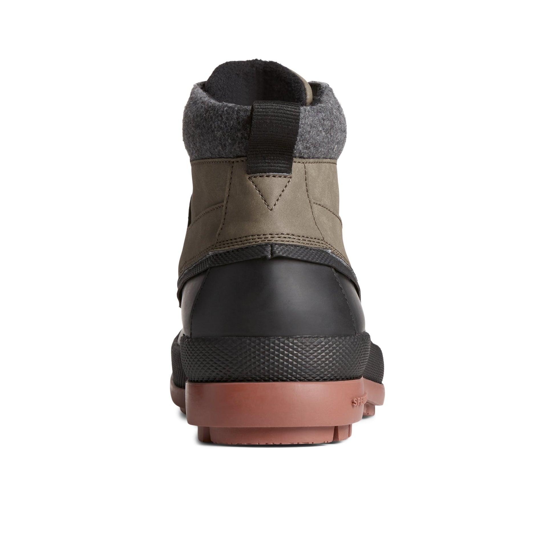Close-up of the Medium Green Cold Bay Thinsulate™ Water-resistant Chukka Winter Duck Boots