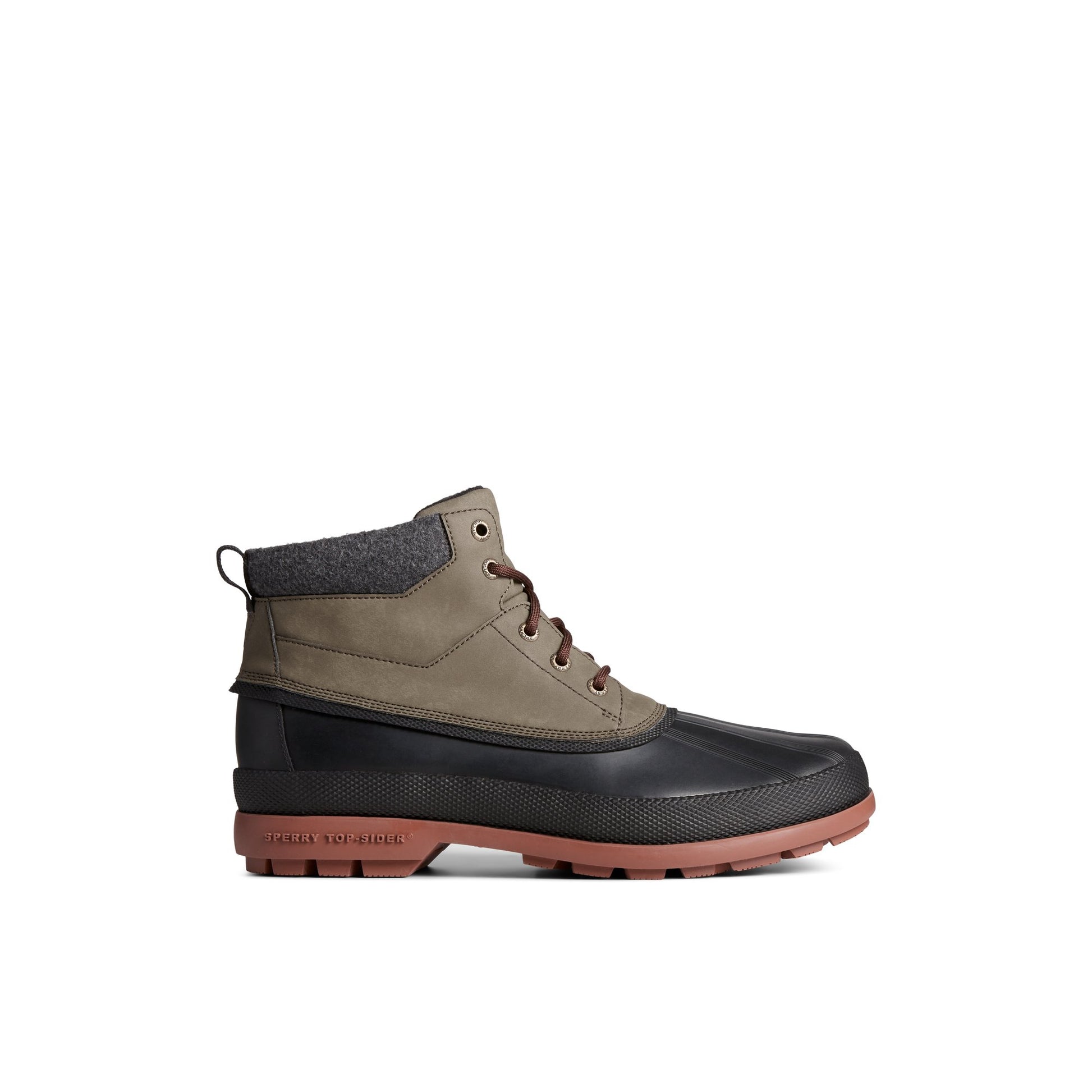 Main View of Medium Green Cold Bay Thinsulate™ Water-resistant Chukka Winter Duck Boots for Mens