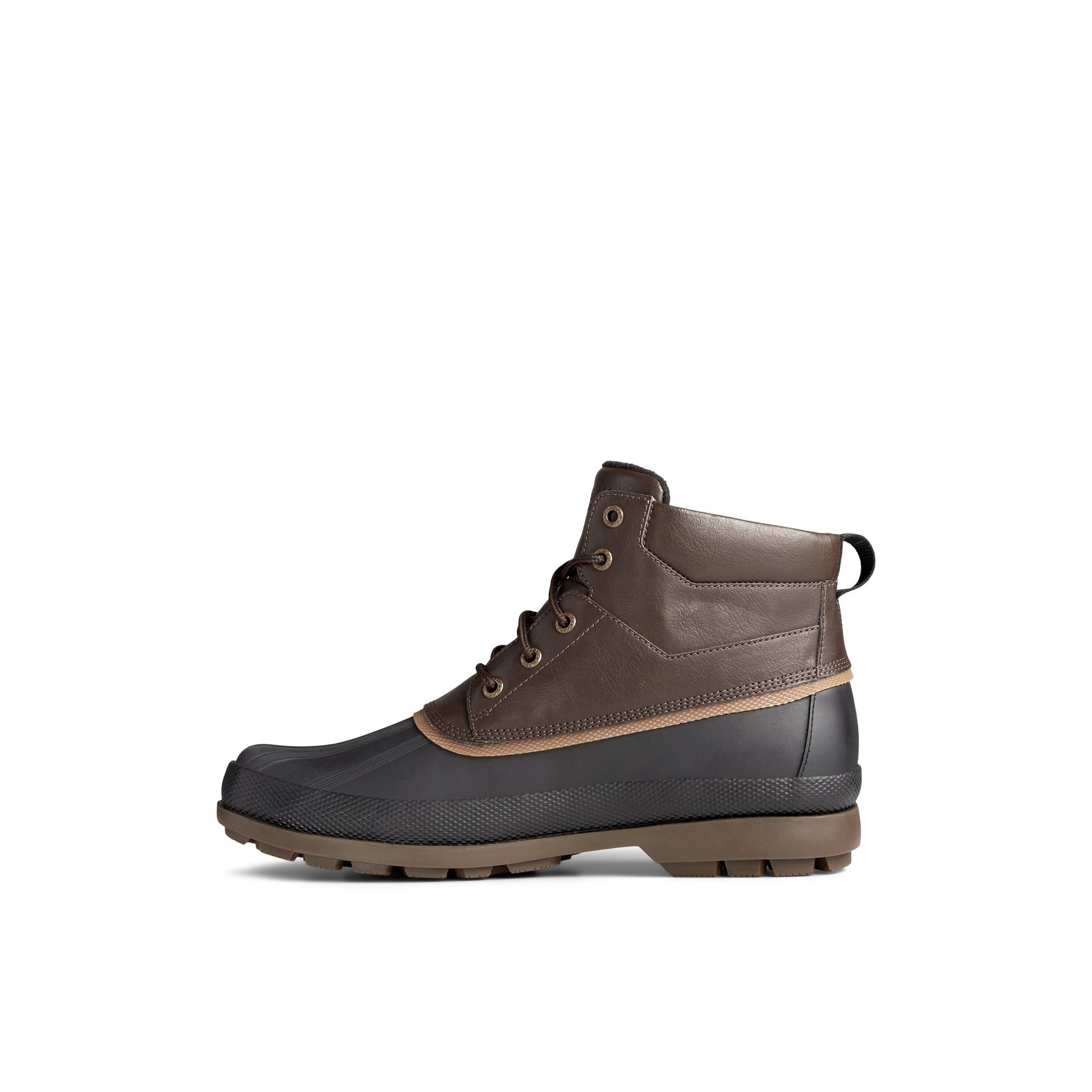 Side view of Dark Brown Cold Bay Thinsulate™ Water-resistant Chukka Winter Duck Boots