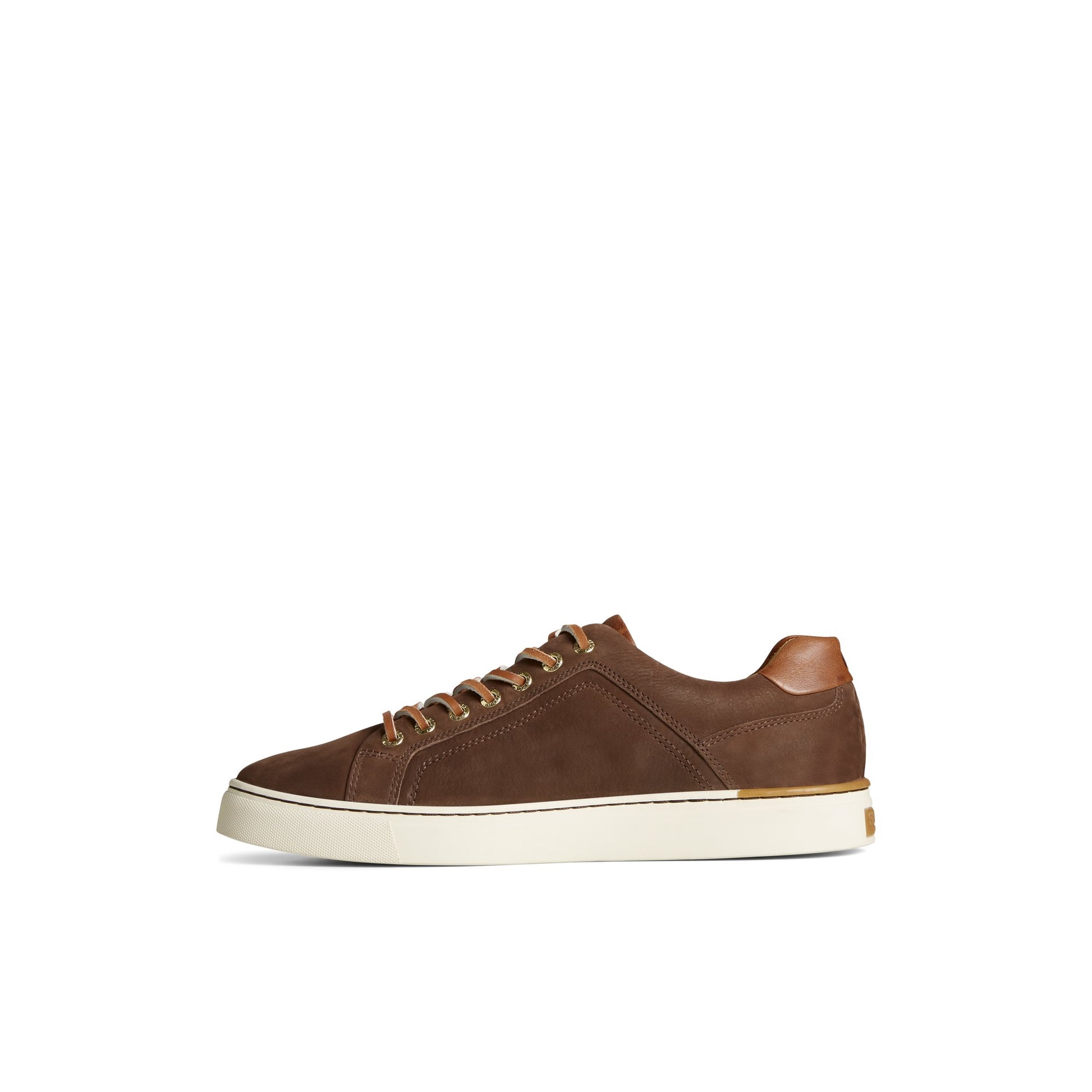 Side view of Brown Gold Cup™ Striper LTT Sneaker Vulcanized Sneaker