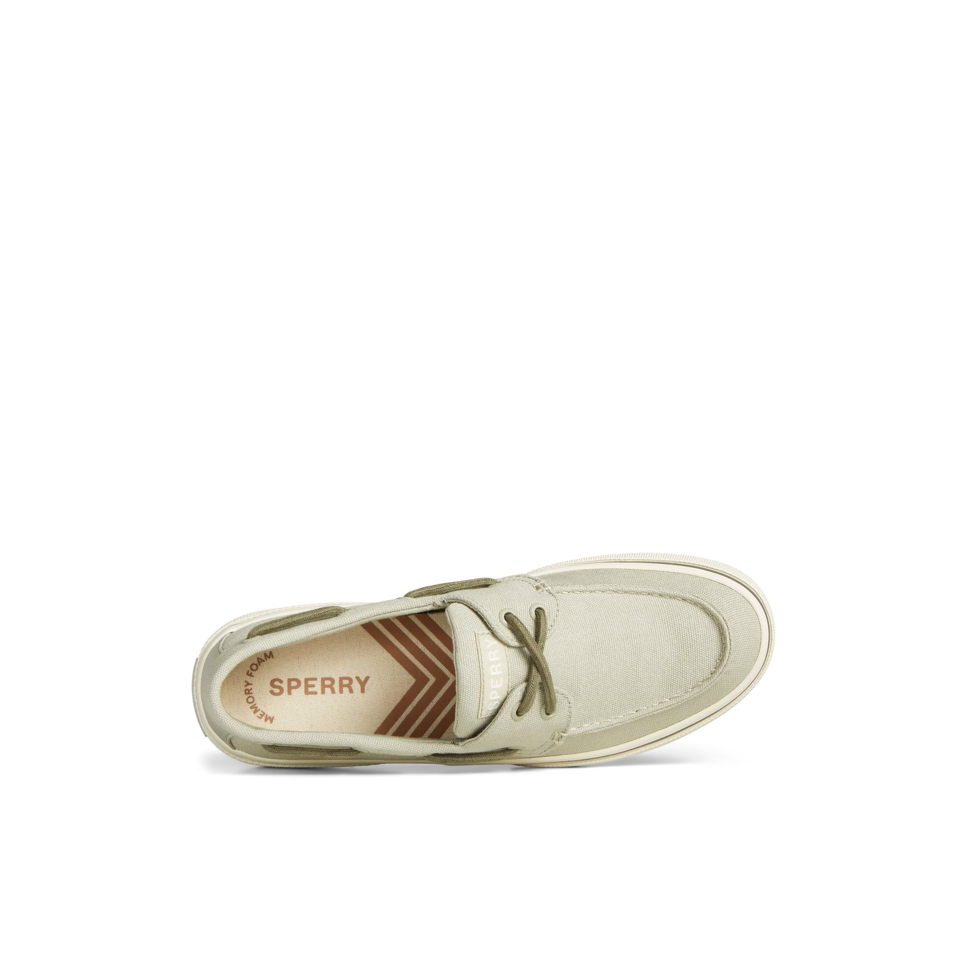 Top-down view of the Bone Halyard 2-Eye Boat Shoe Boat Shoe Sneaker