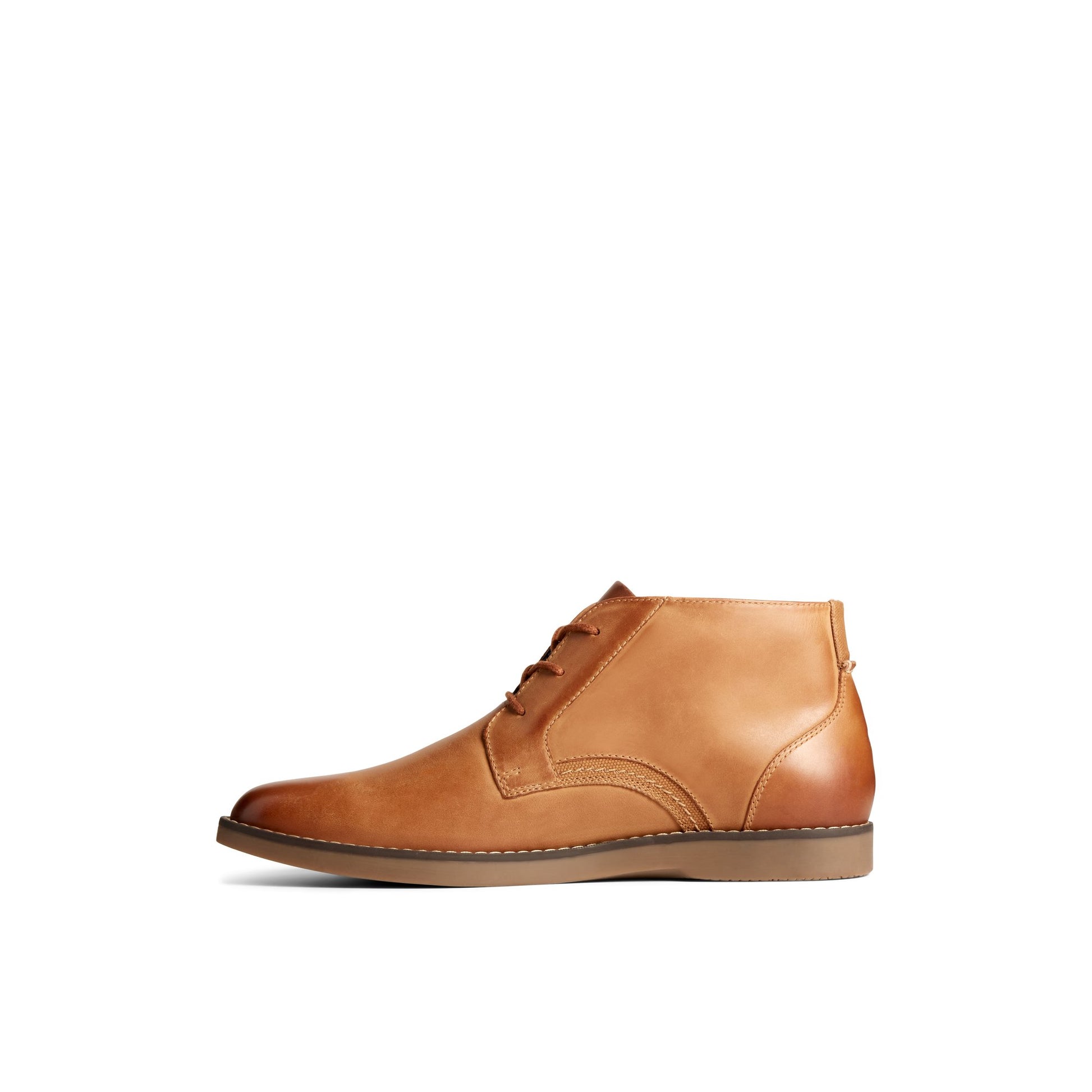 Side view of Medium Beige Newman Chukka Boot Chukka Boots