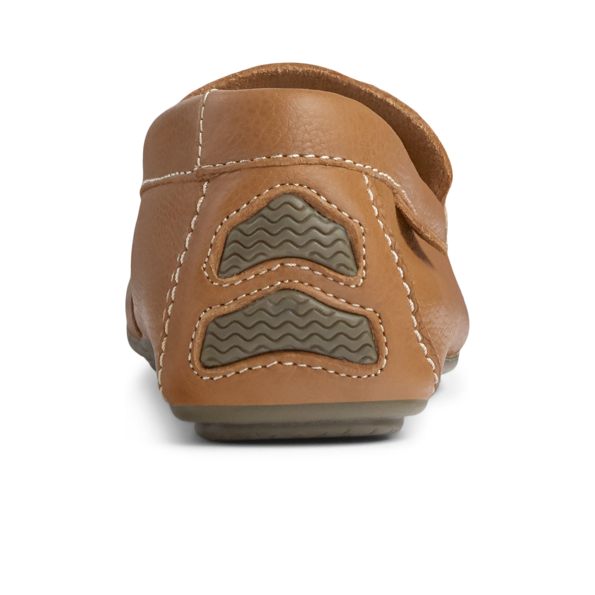 Close-up of the Medium Beige Wave Venetian Driver Driver Loafer Casual Shoes