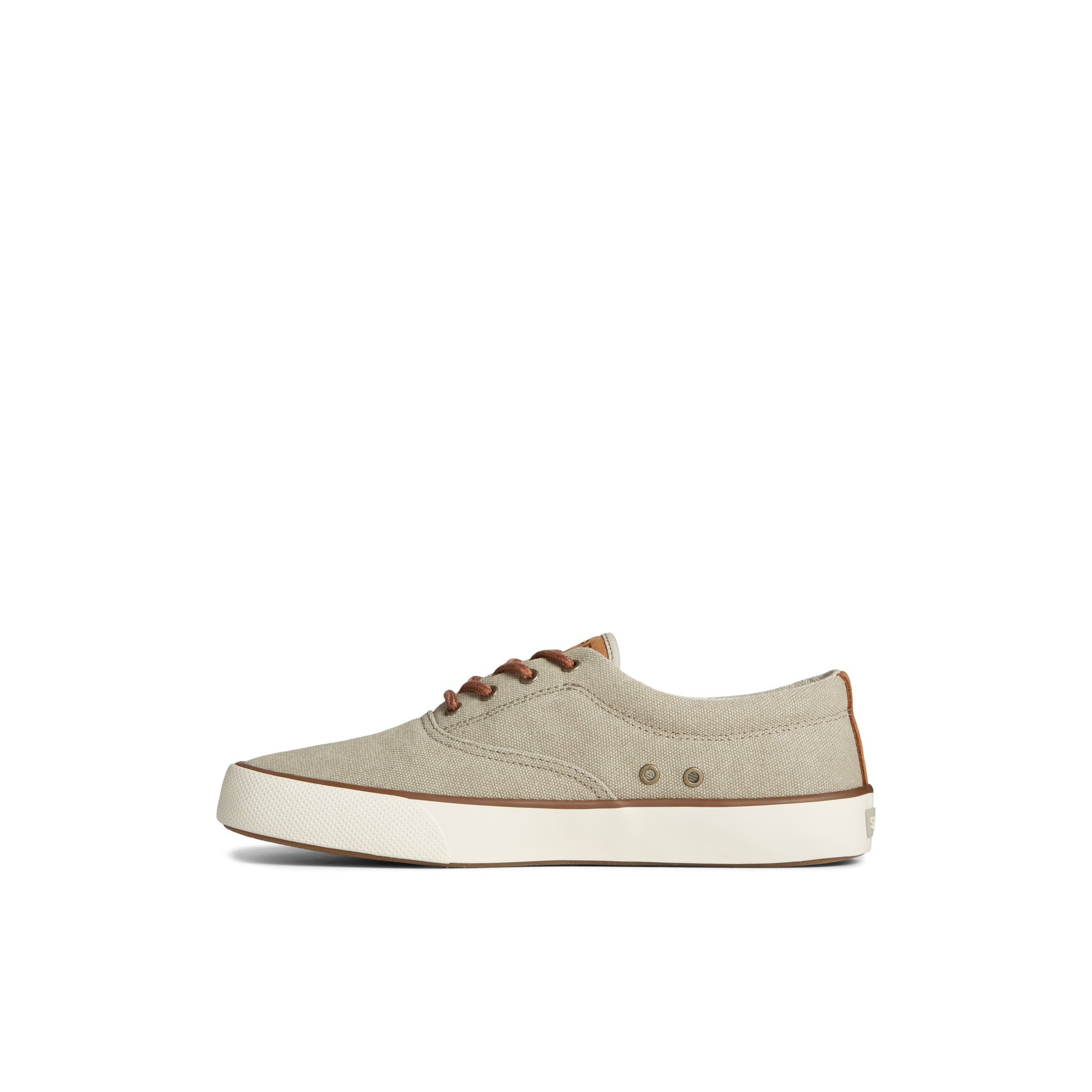Side view of Bone Striper II Washed Canvas CVO Sneaker Vulcanized Sneaker