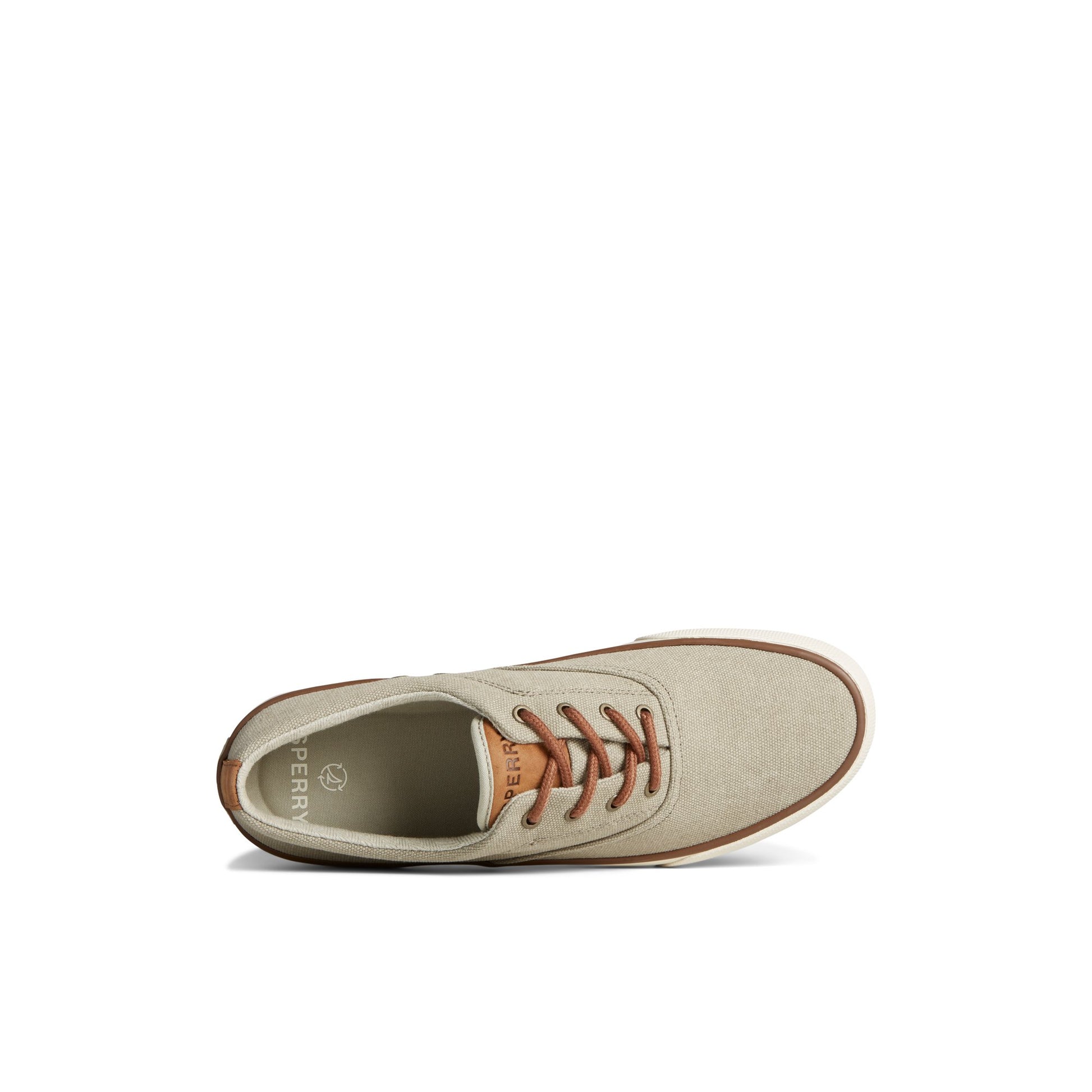 Top-down view of the Bone Striper II Washed Canvas CVO Sneaker Vulcanized Sneaker