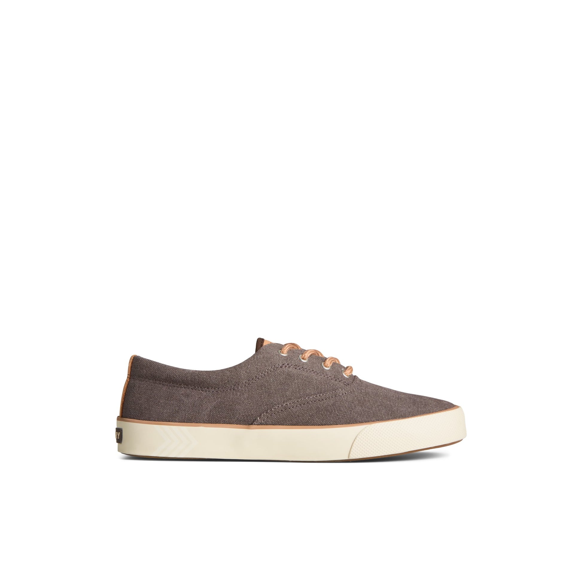 Main View of Brown Striper II Washed Canvas CVO Sneaker Vulcanized Sneaker for Unisex