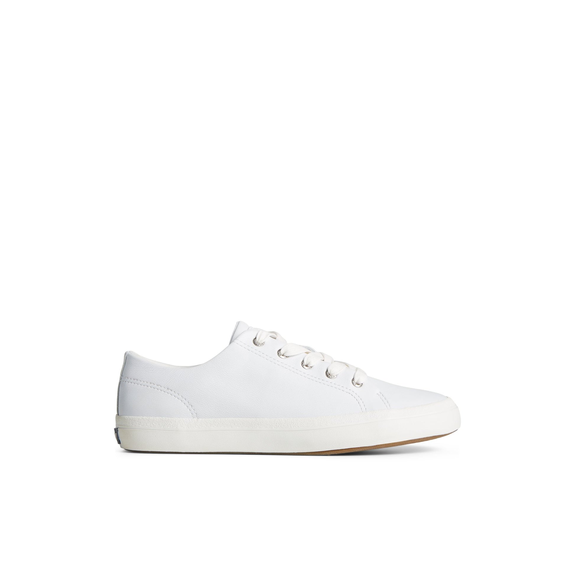 Main View of White Striper II LTT Leather Sneaker Vulcanized Sneaker for Unisex