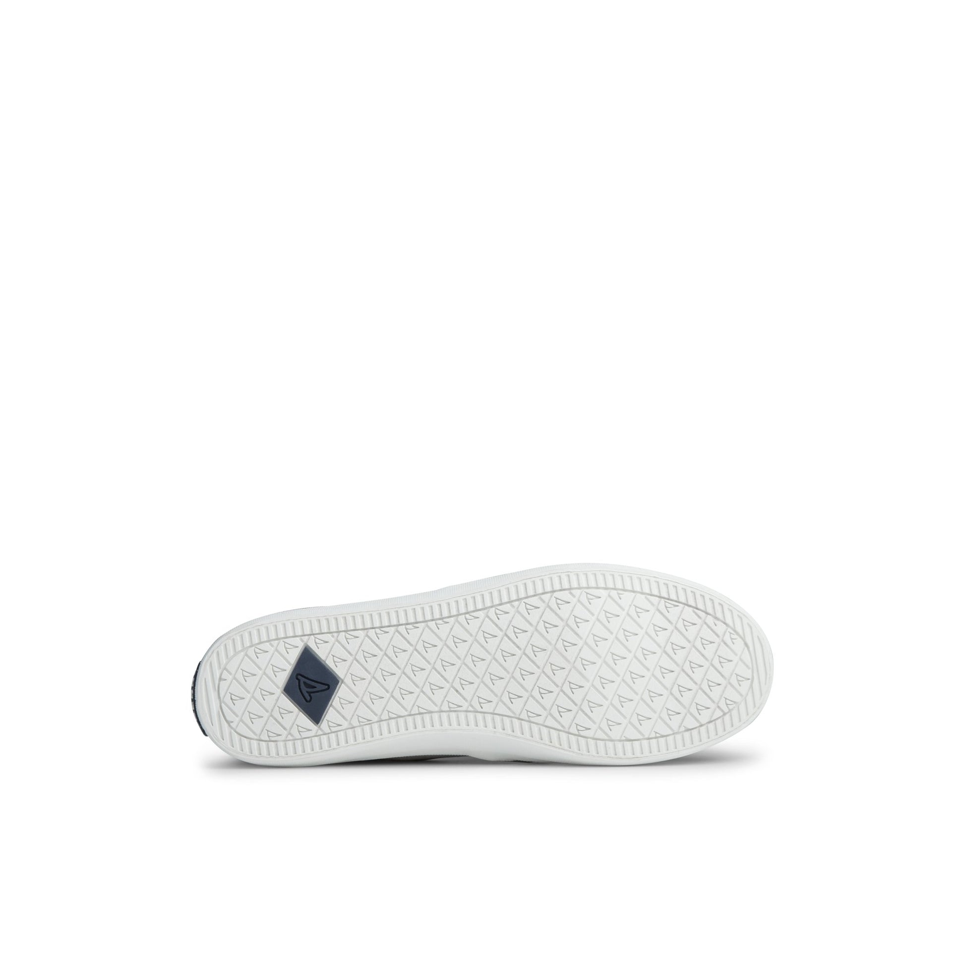 View of Grey Crest Twin Gore Perforated Slip On Sneaker Vulcanized Sneaker's sole